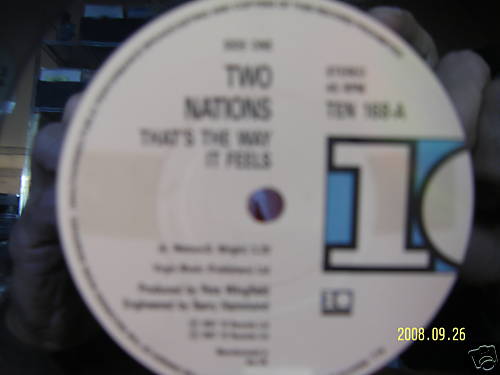 Two Nations – That´s the way it feels / My mind goes blank (Single, 1987)