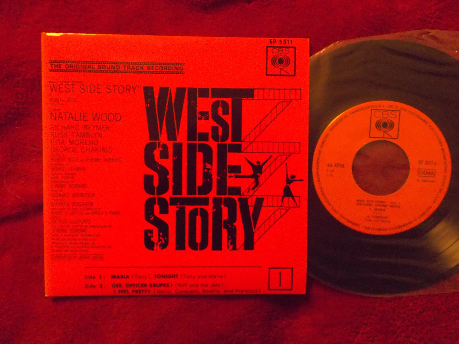 Leonard Bernstein – West Side Story 1 · CBS Records · EP 5511
