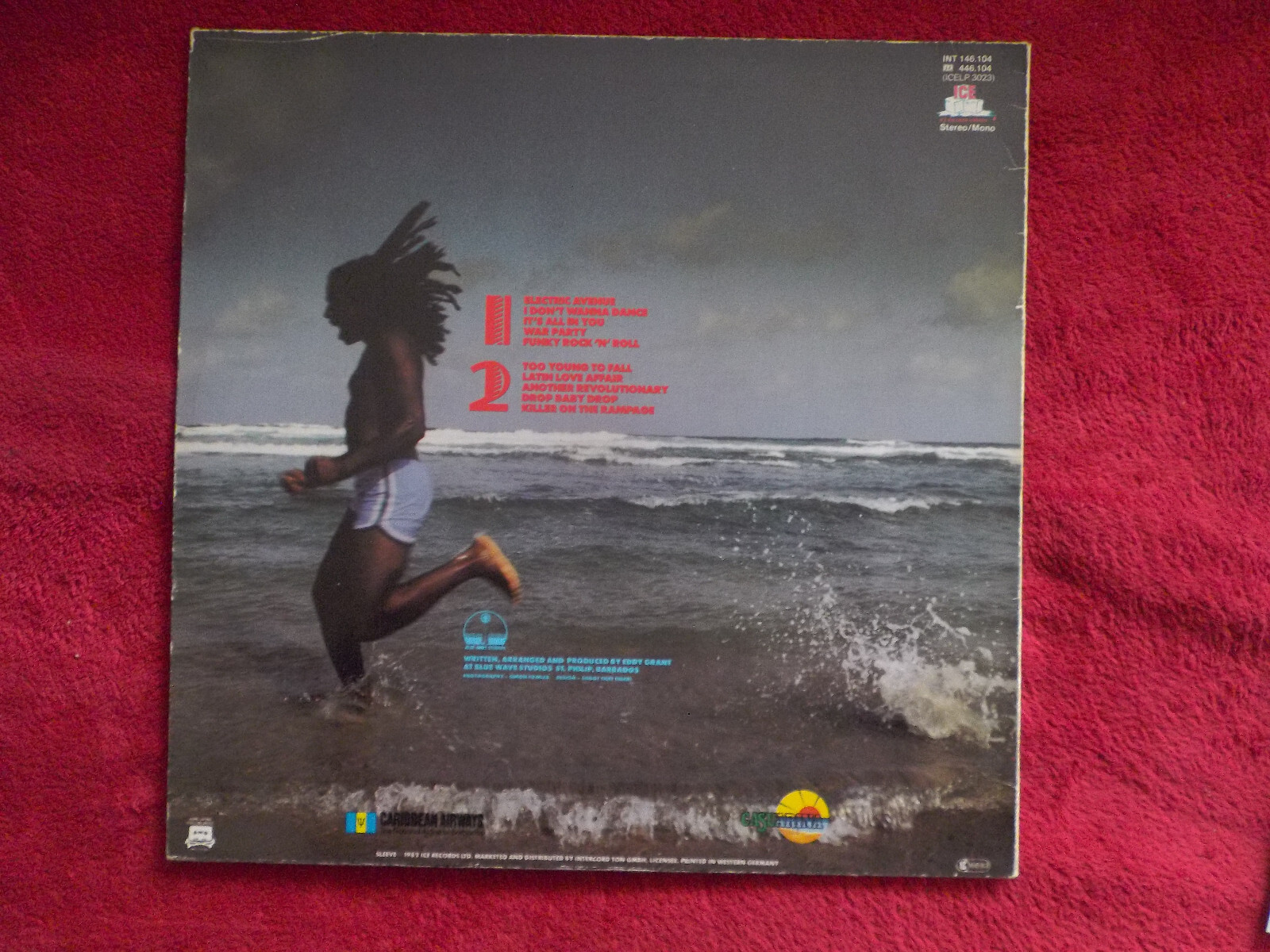 Eddy Grant – Killer on the Rampage (LP, Ice Records, INT 146.104, 1982), Bild 2