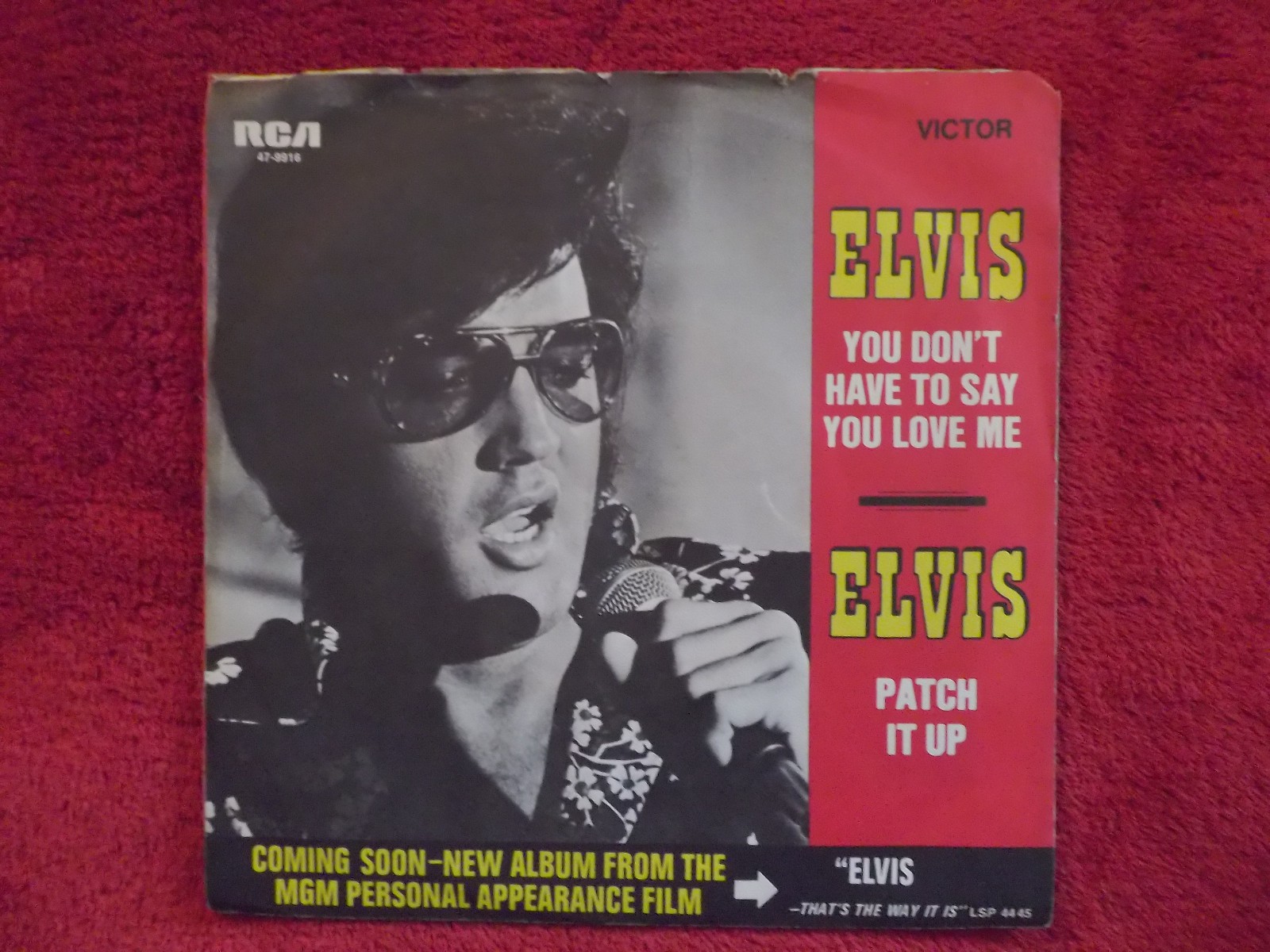 Elvis Presley – Patch it up / You don´t have to say you love me (RCA Victor, 47-9916), Bild 3