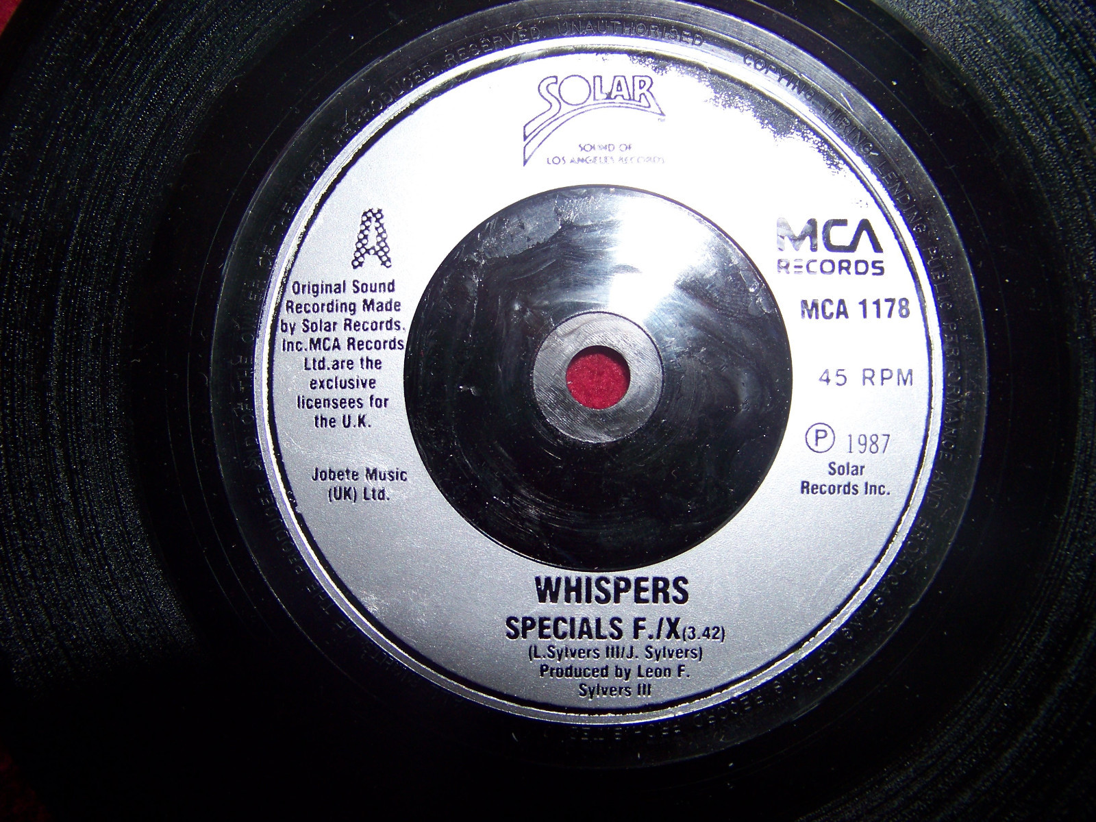 Whispers – Special F./X / Give it to me | Single (7 Inch), 1987