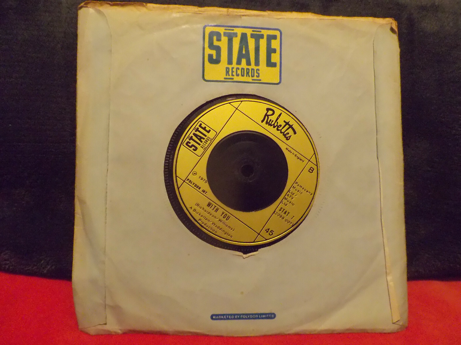 The Rubettes – Foe-dee-o-dee / With you | State Records, STAT 7, Bild 3
