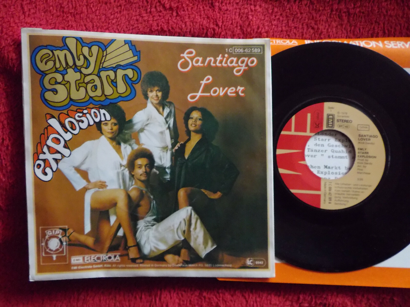 Emly Starr Explosion – Santiago Lover / Santiago Lover (instr.) | EMI Records 1C 006-62 589, 1978