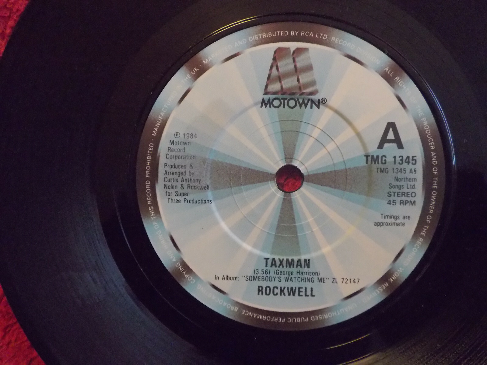 Rockwell – Taxman / Wasting away | Motown, UK 1984, Single