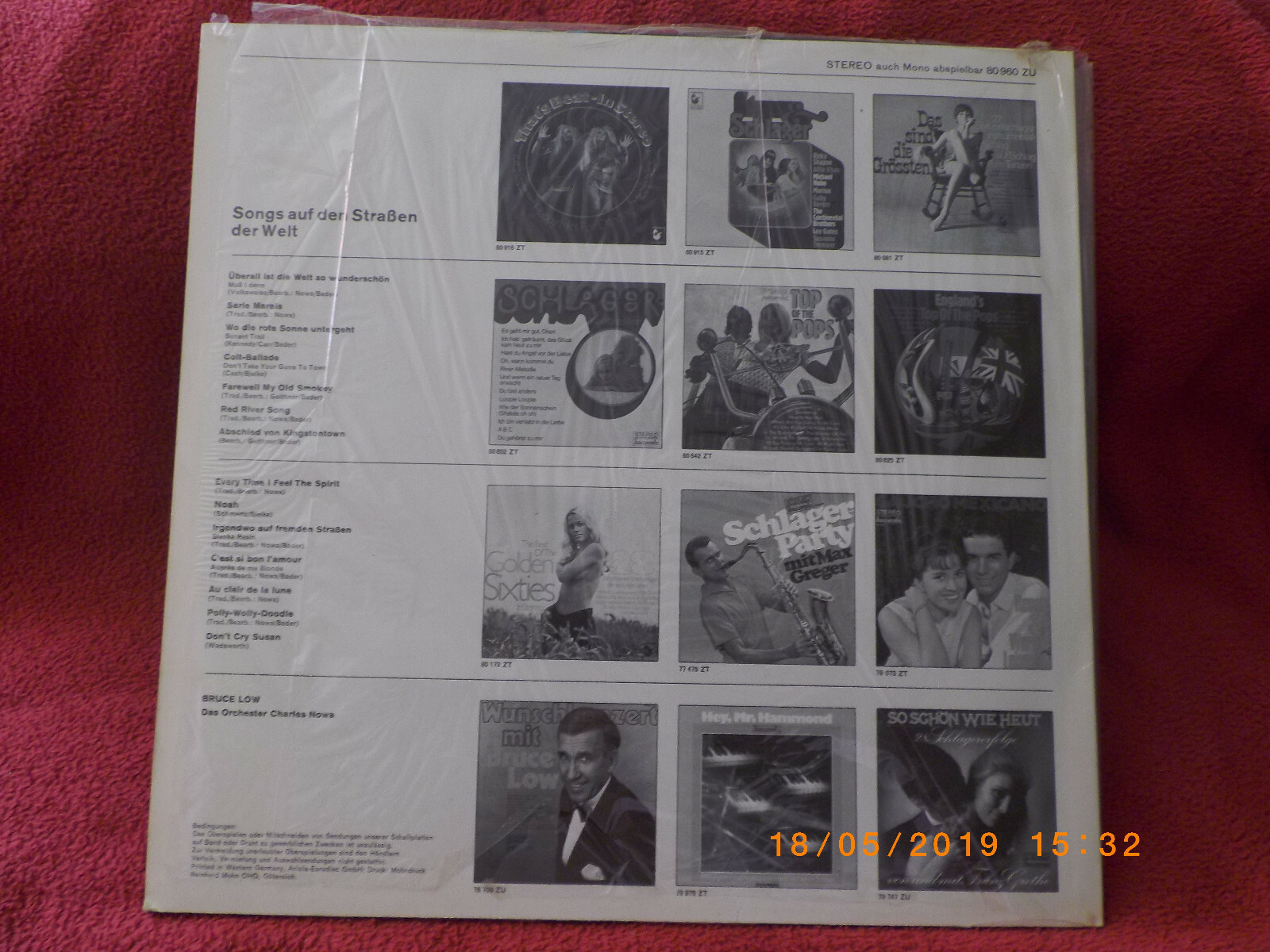 Bruce Low – Songs auf den Straßen der Welt (LP, Baccarola Records, 80 960 ZU), Bild 2
