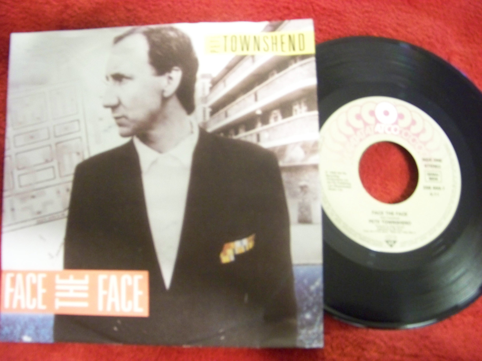 Pete Townshend – Face the Face / Hiding Out (7″-Single)
