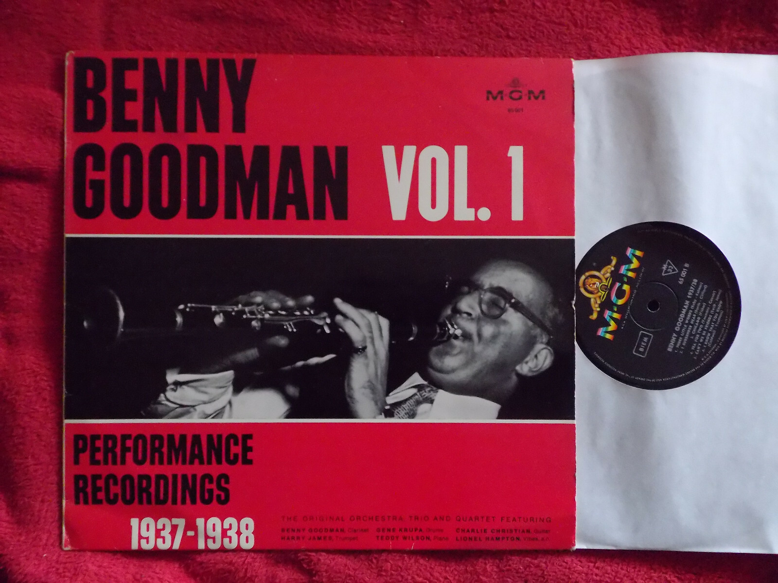 Benny Goodman – Vol. 1 Performance recordings 1937-1938 (MGM Records, LP)