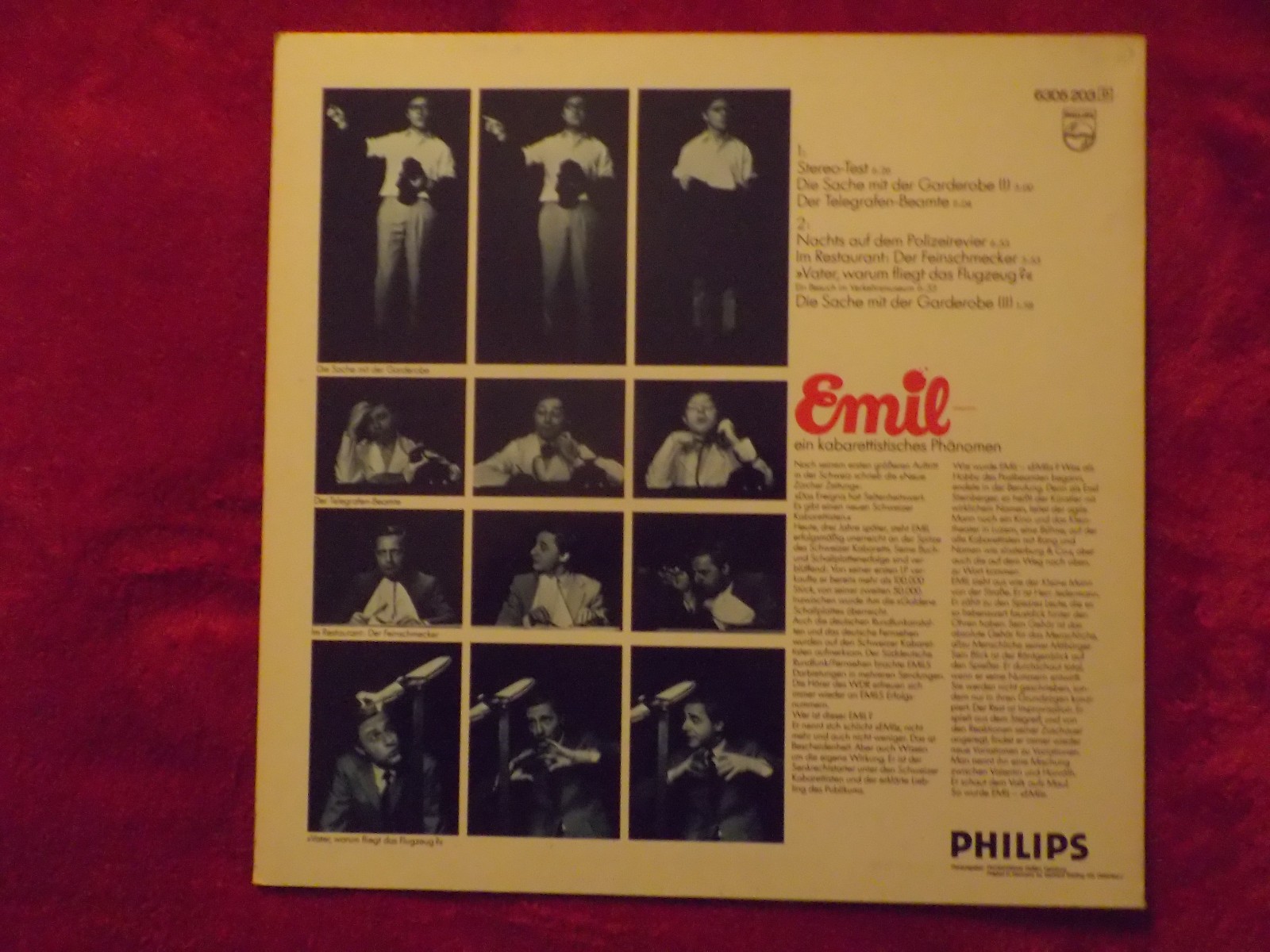 Emil – E wie Emil | Philips Records 6305 203 | LP, 1976, Bild 2