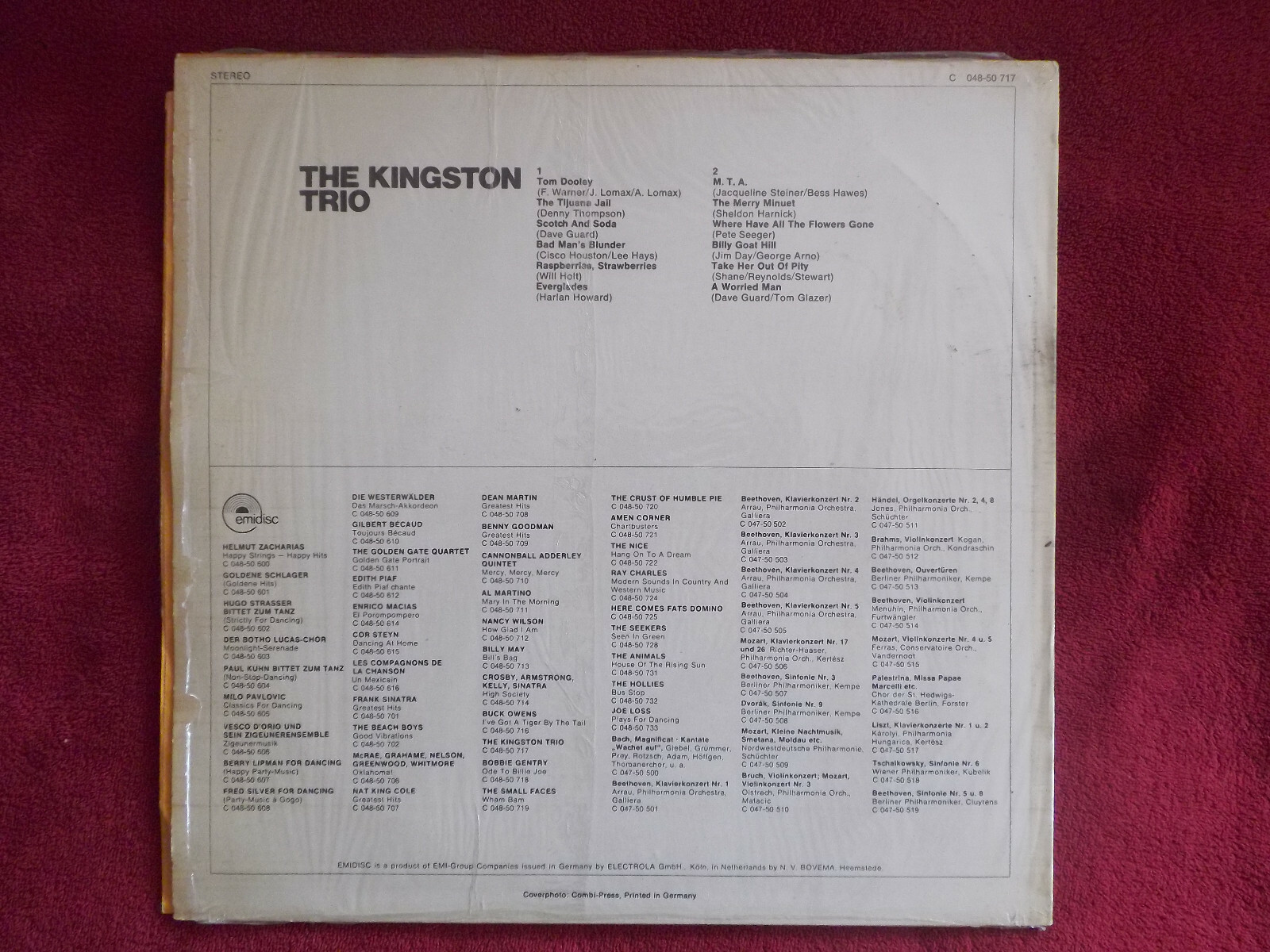 The Kingston Trio – The Kingston Trio, LP, Bild 2