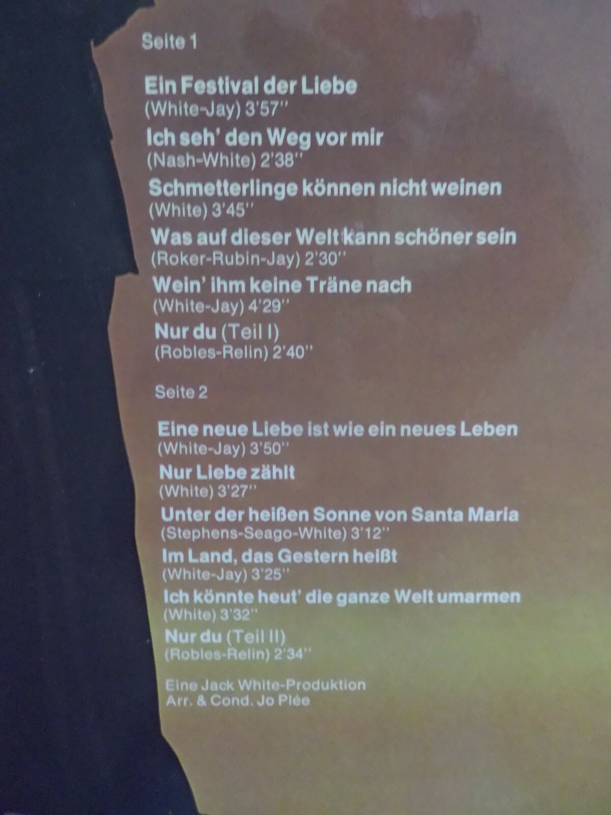 Jürgen Marcus – Ein Festival der Liebe | Telefunken LP mit Poster (1973), Bild 4