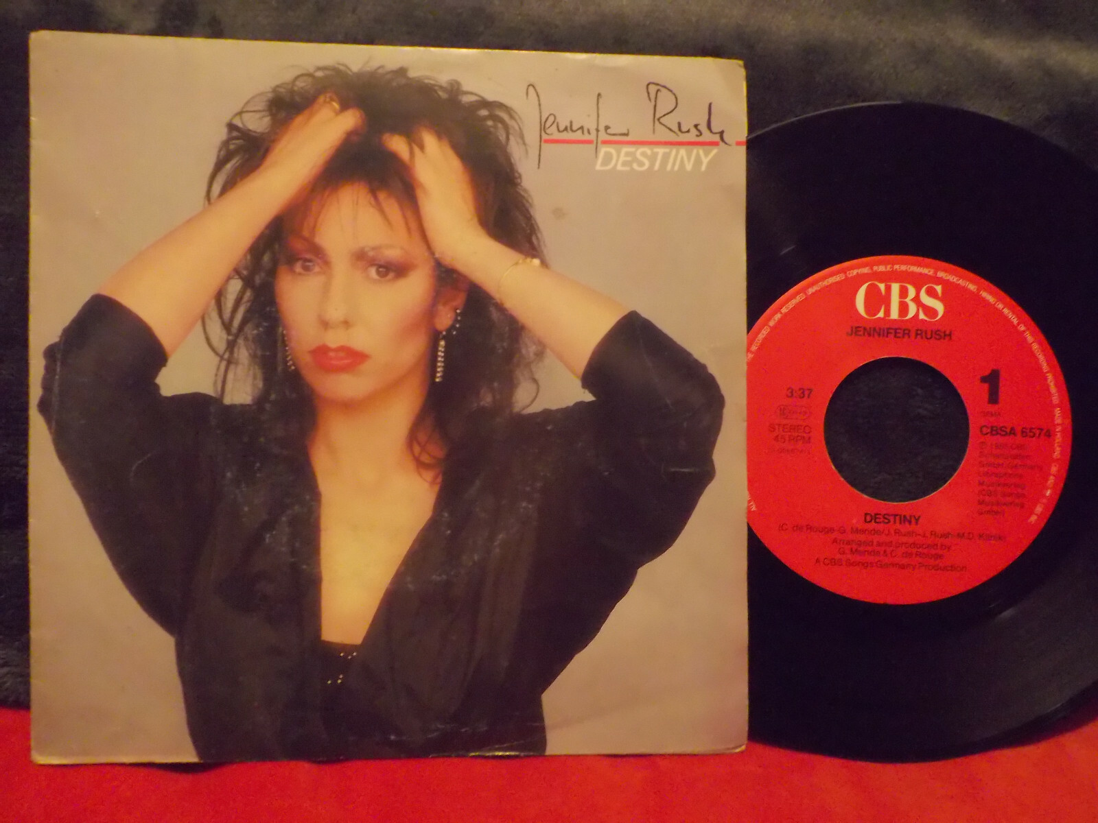 Jennifer Rush – Destiny / The right time has come now | CBS Records CBSA 6574