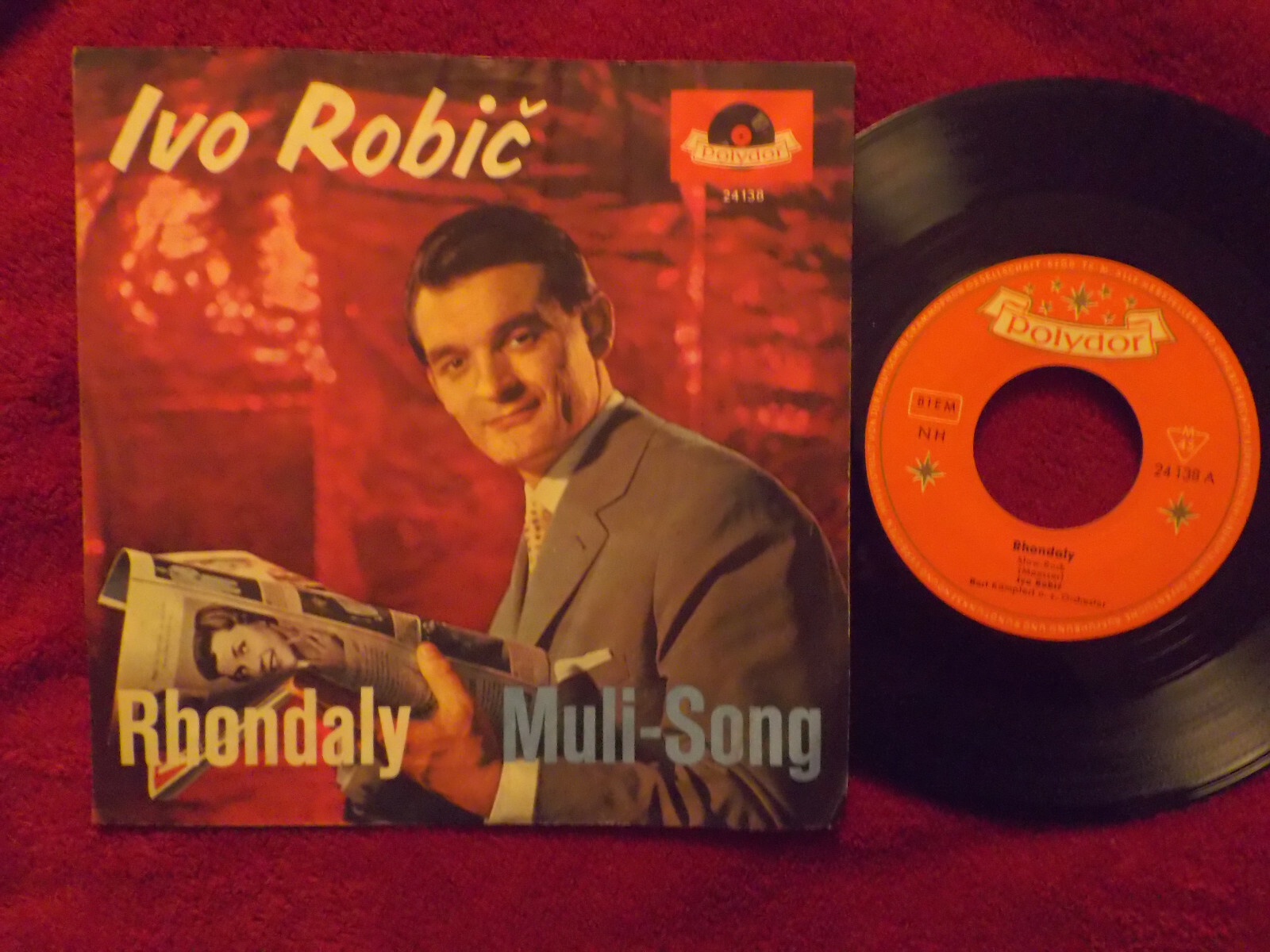 Ivo Robic – Rhondaly / Muli-Song | Polydor Records, Single 45 U/min