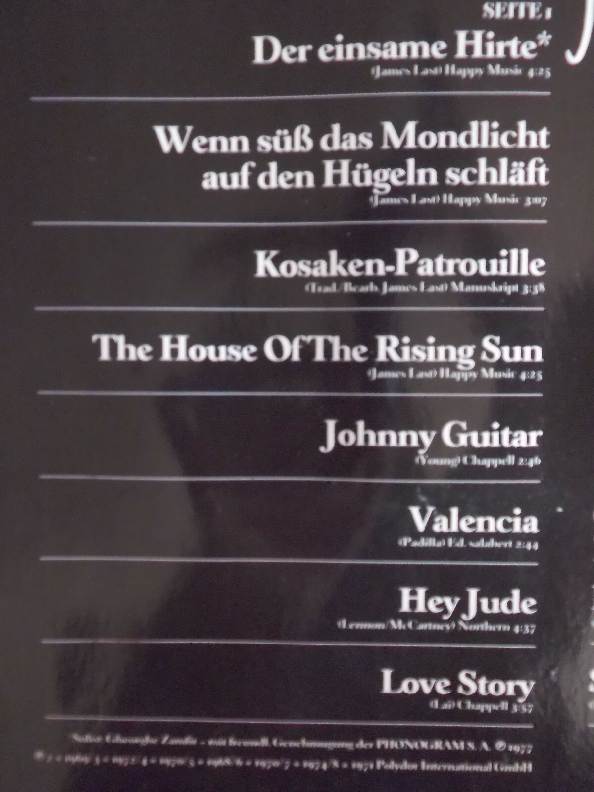 James Last – Herzlichst ihr James Last (Polydor Club-Sonderauflage, LP), Bild 3