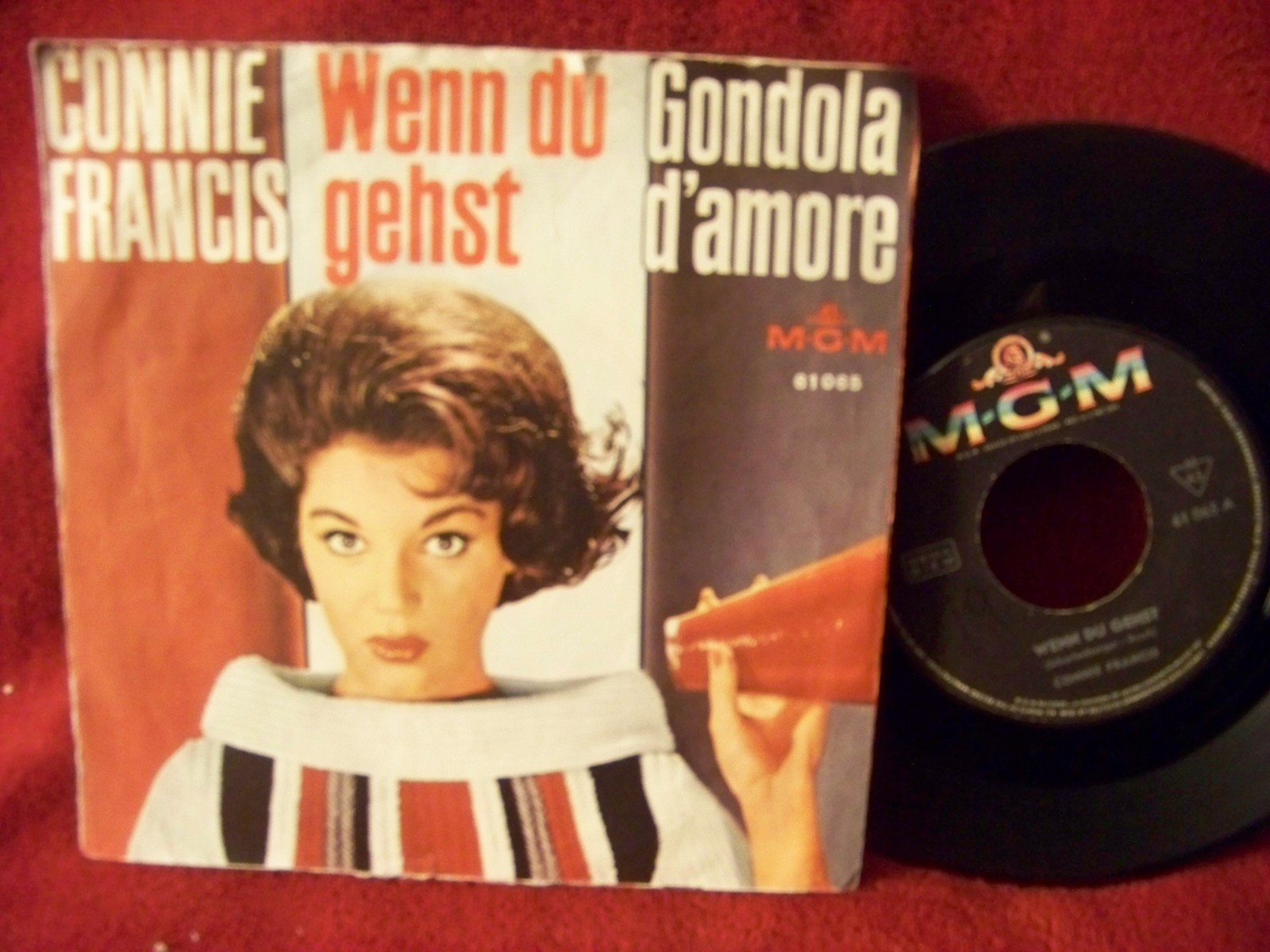 Connie Francis – Wenn du gehst / Gondola d'amore · MGM Records 61 065