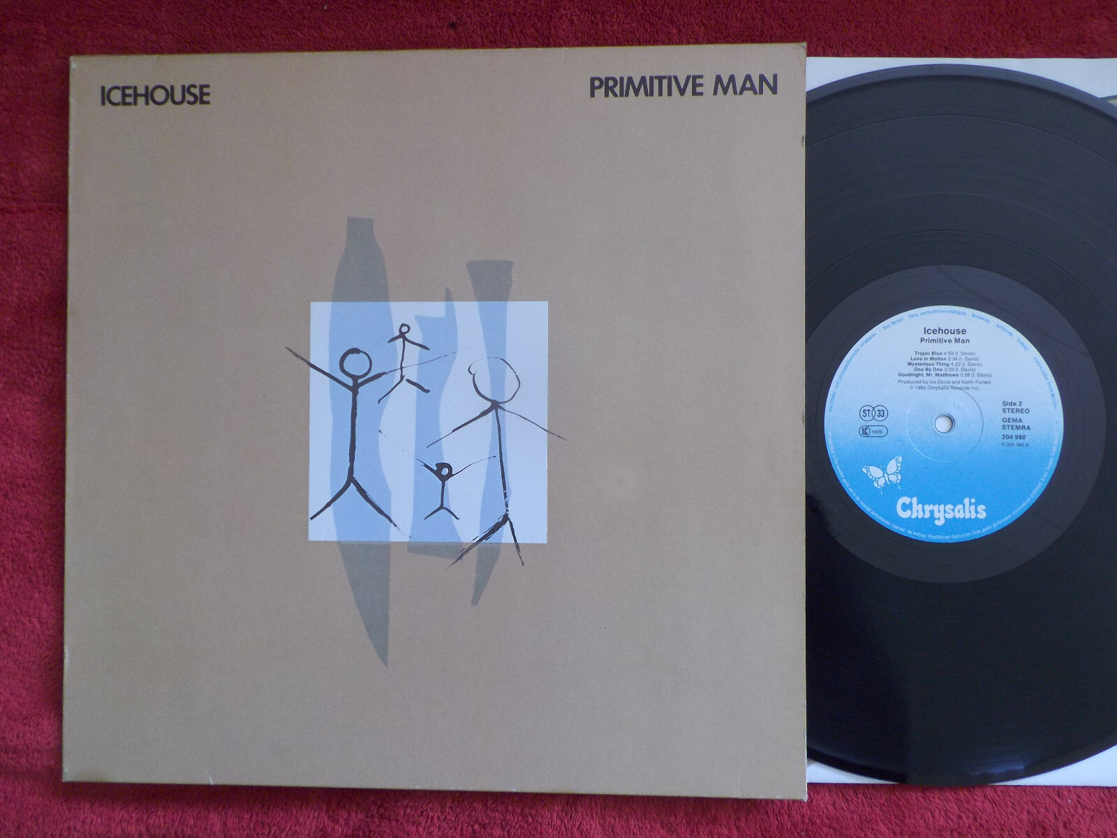 Icehouse – Primitive Man | LP, Chrysalis Records, 1982