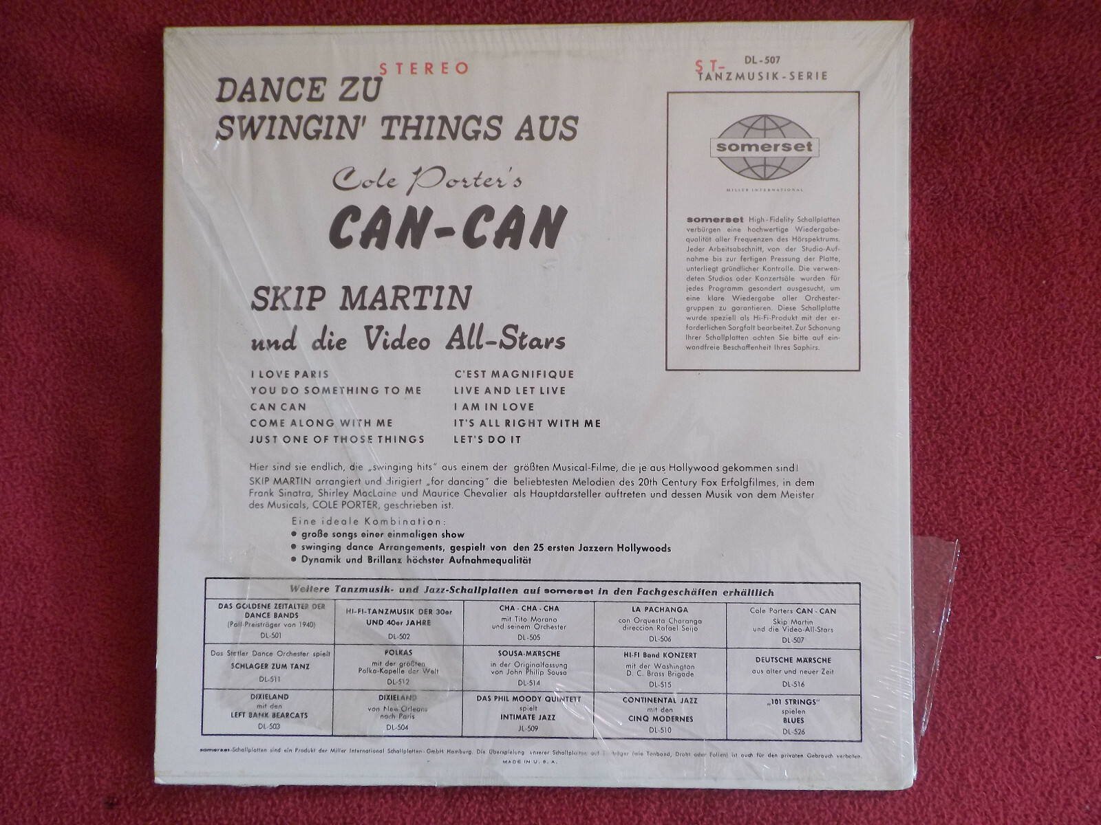 Skip Martin avec les Video All-Stars – Can - Can (Somerset Records, ST-DL-507), Bild 2