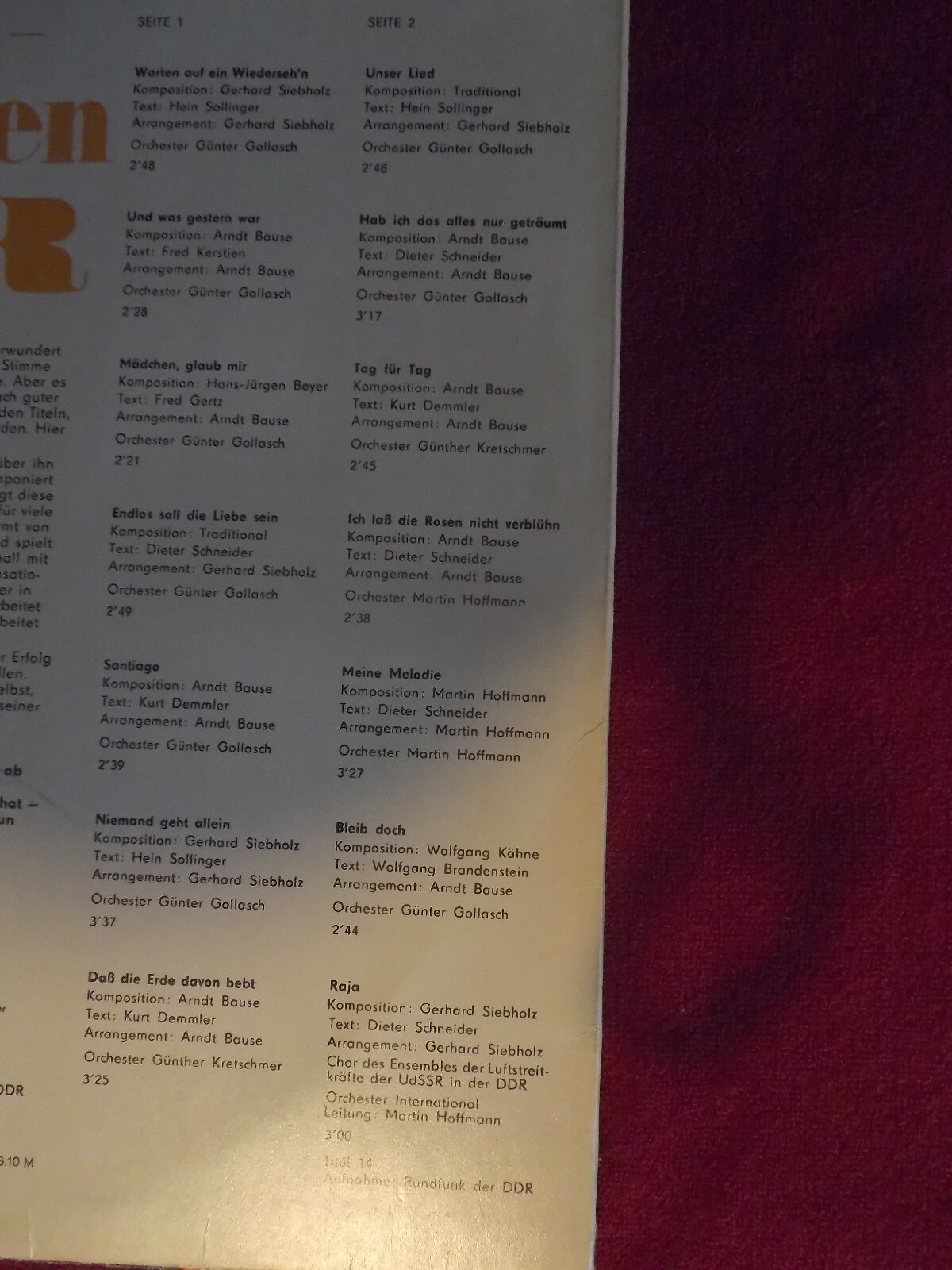 Hans-Jürgen Beyer – same (Amiga LP), Bild 3