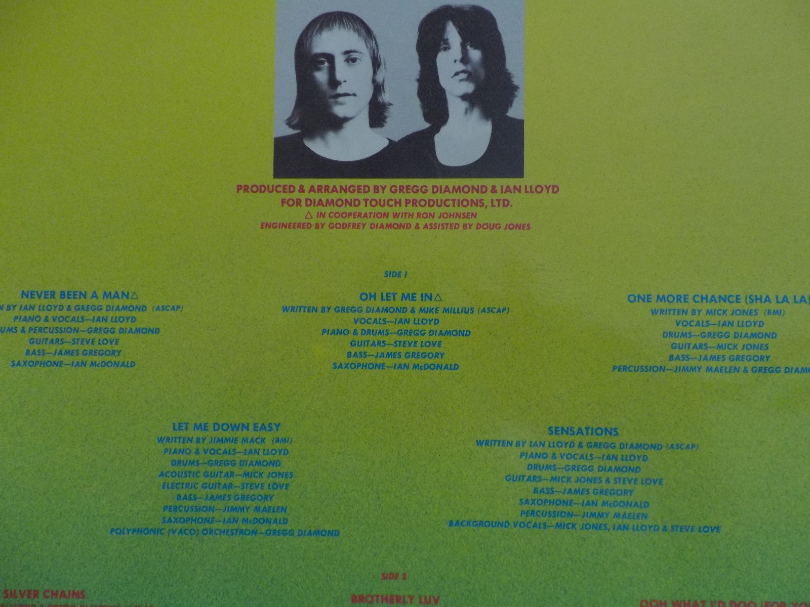 Ian Lloyd – Never Been a Man (LP, Strand Records, 1976), Bild 3