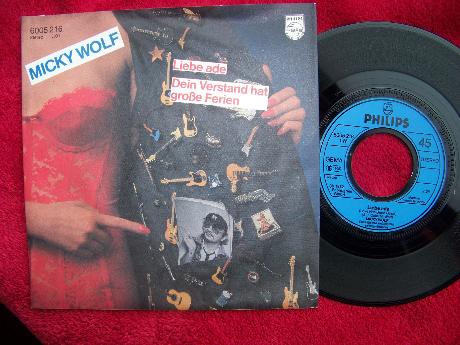 Micky Wolf – Liebe ade / Dein Verstand hat große Ferien · Philips 6005 216