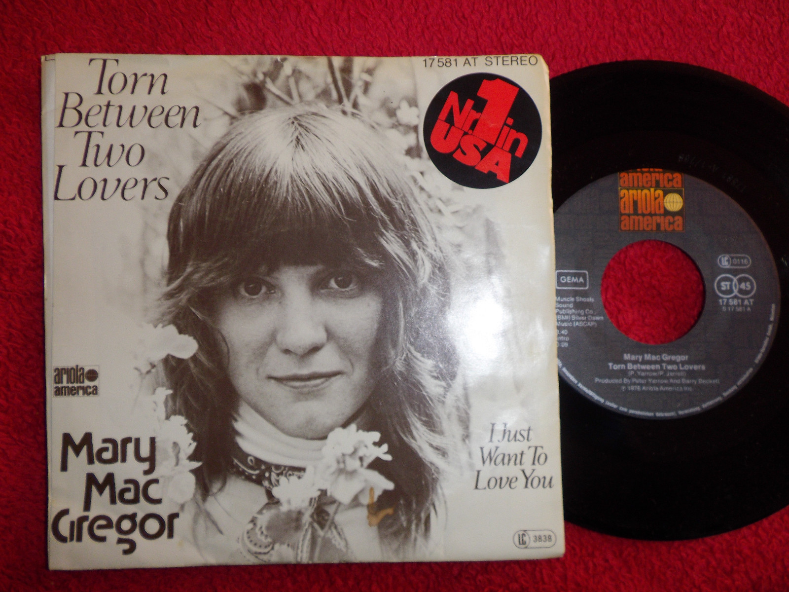 Mary MacGregor – Torn between two lovers / I just want to love you (deutsche 7″-Single, 1976)