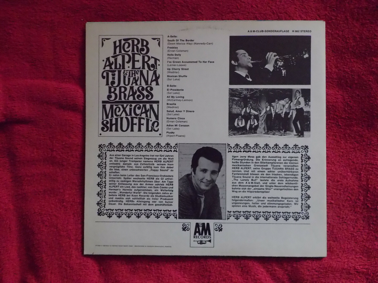 Herb Alpert & The Tijuana Brass – Mexican Shuffle | A&M Records Club, LP, Bild 2