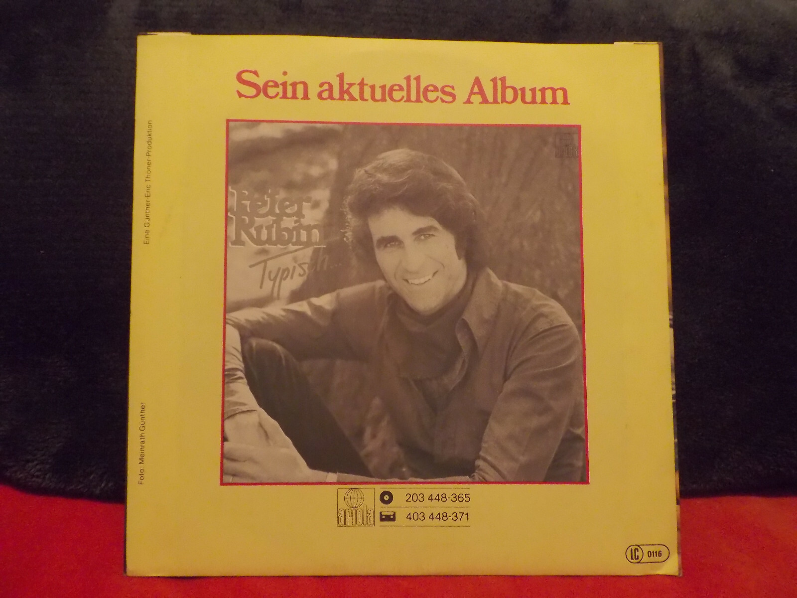 Peter Rubin – Ich glaube an Gefühle / Du bist raus | Ariola 45er Single, 1982, Bild 2