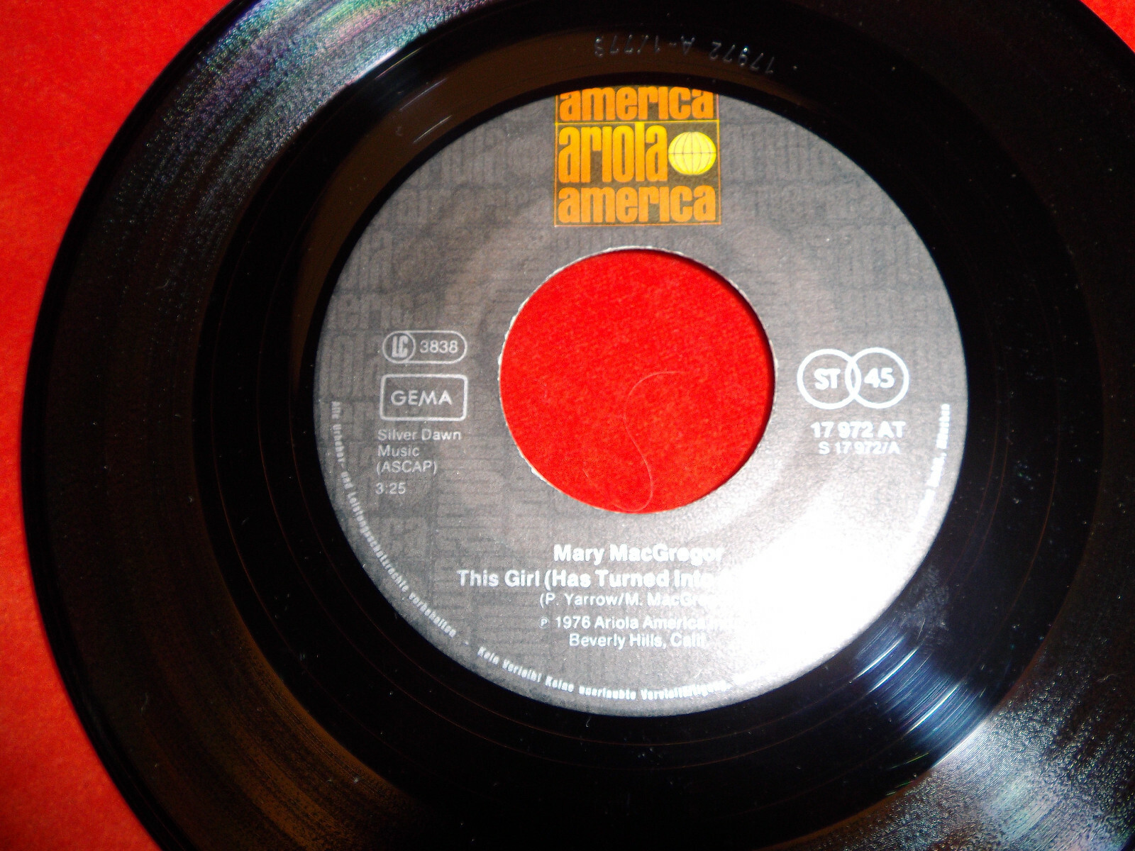 Mary MacGregor – This Girl / For a While (Single, 1976)