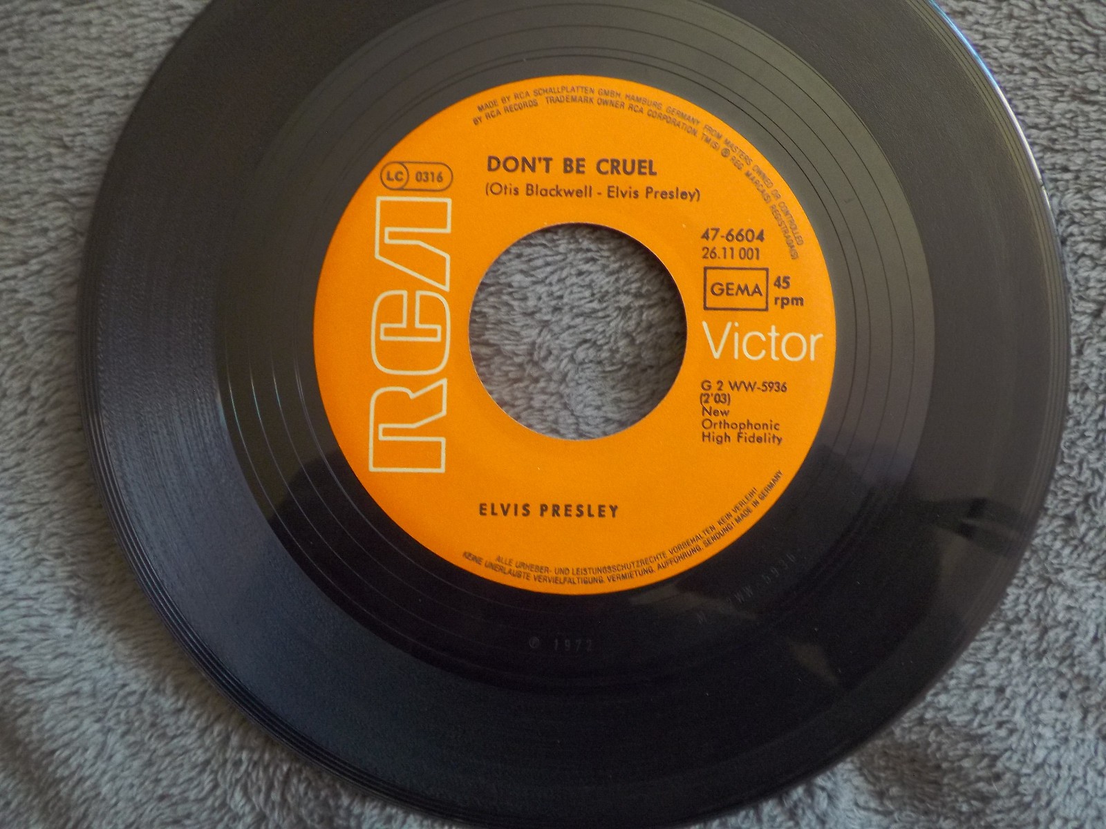 Elvis Presley – Hound dog / Don´t be cruel | RCA Victor 47-6604, 7″-Single, Bild 2