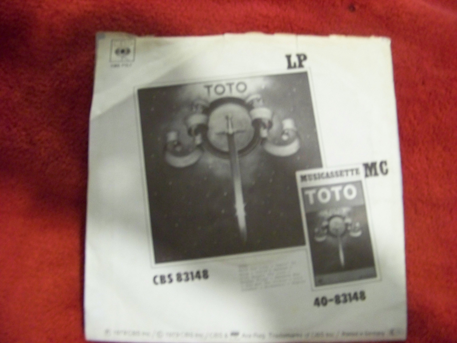 Toto – I´ll supply the love / You are the flower | CBS Records, 1978, Bild 2