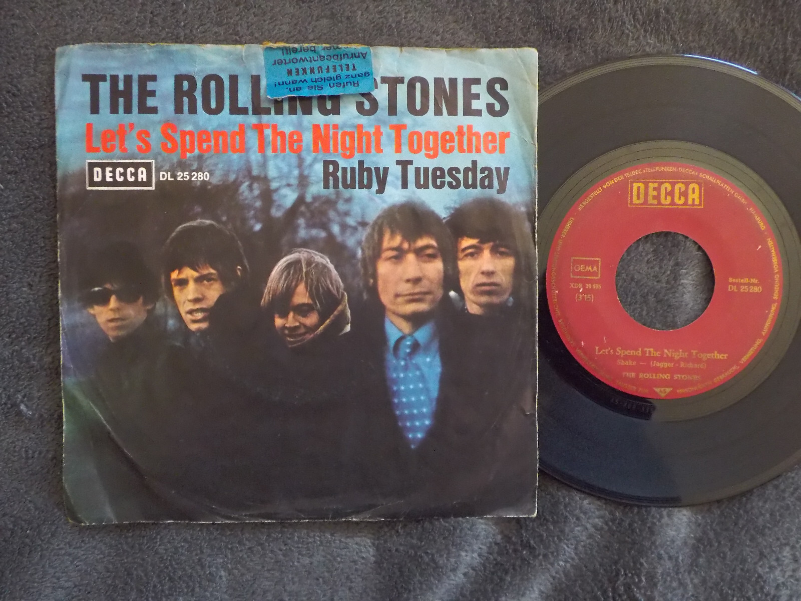 The Rolling Stones – Let´spend the night together / Ruby Tuesday · Decca · DL 25 280