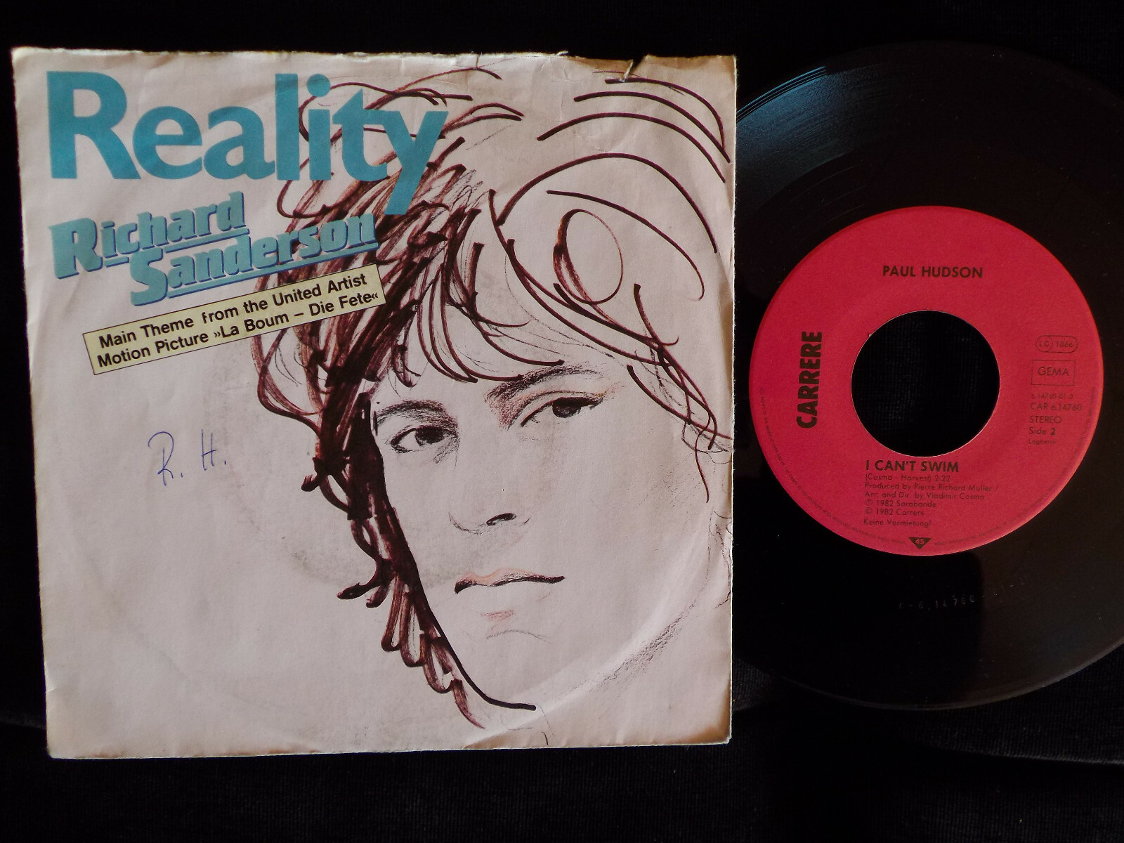 Richard Sanderson – Reality / Paul Hudson – I can´t swim | Carrere 7″