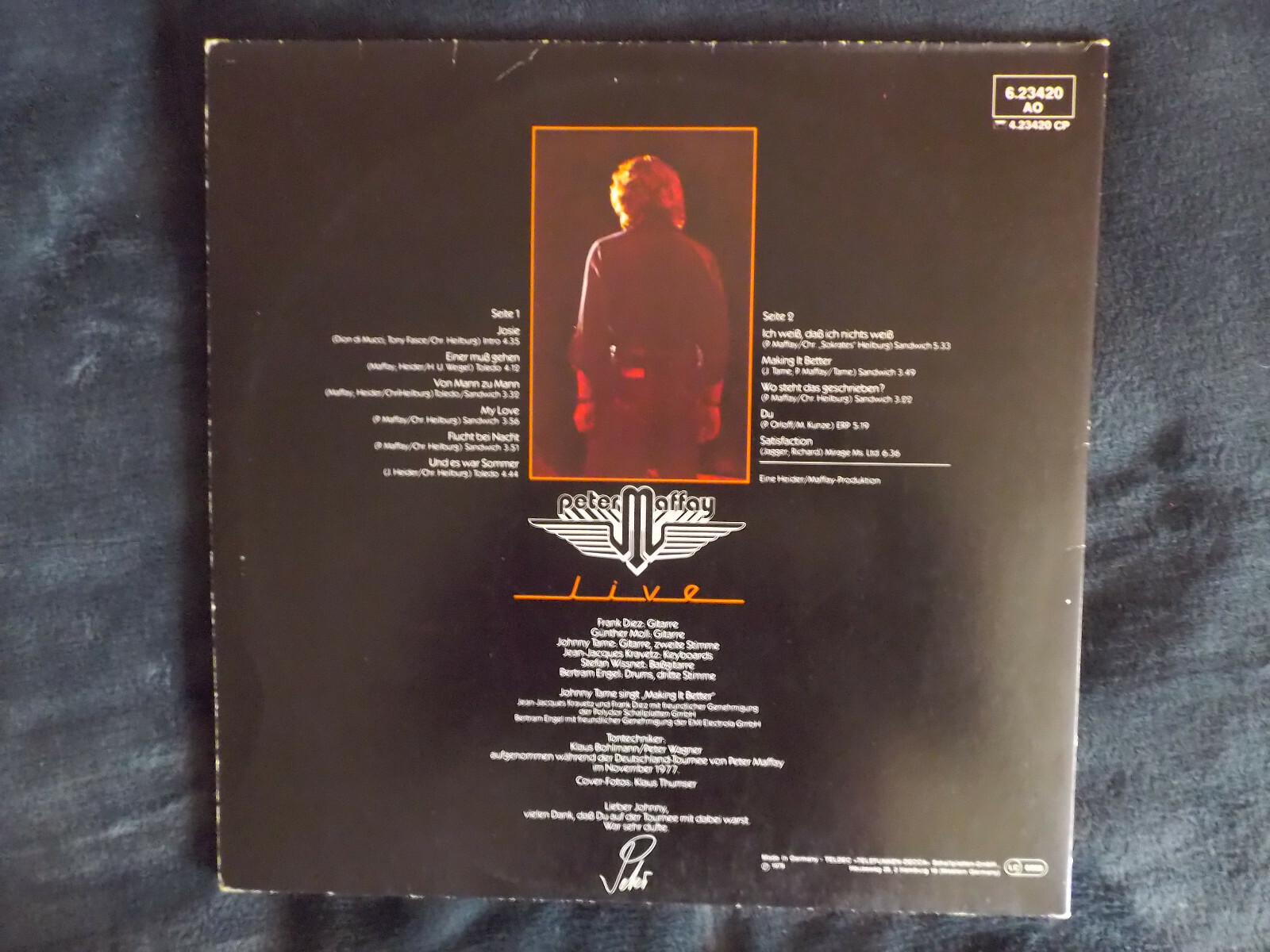 Peter Maffay – Live (Telefunken, LP, 1978), Bild 4