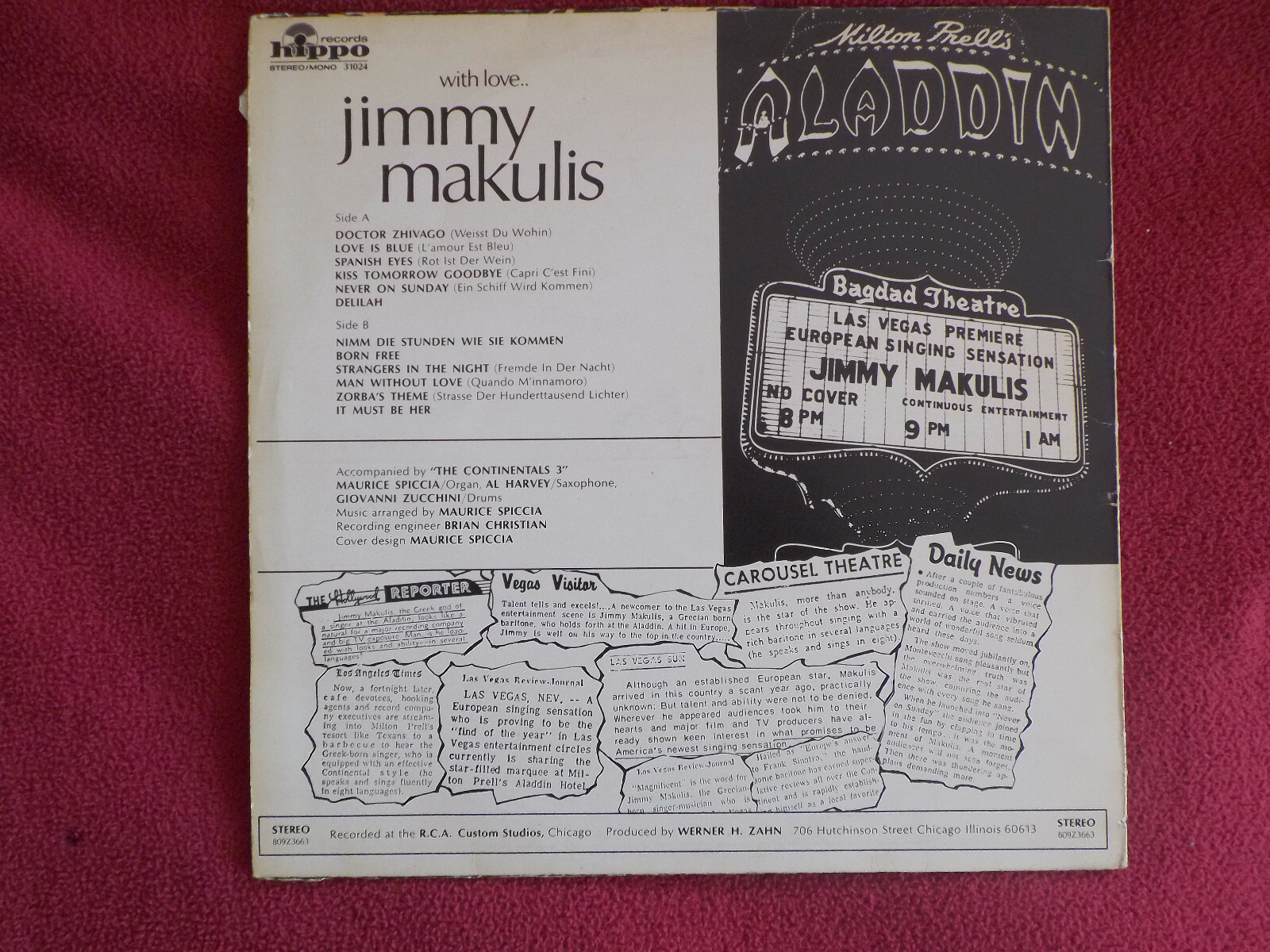 Jimmy Makulis – With Love (LP, Hippo Records), Bild 2