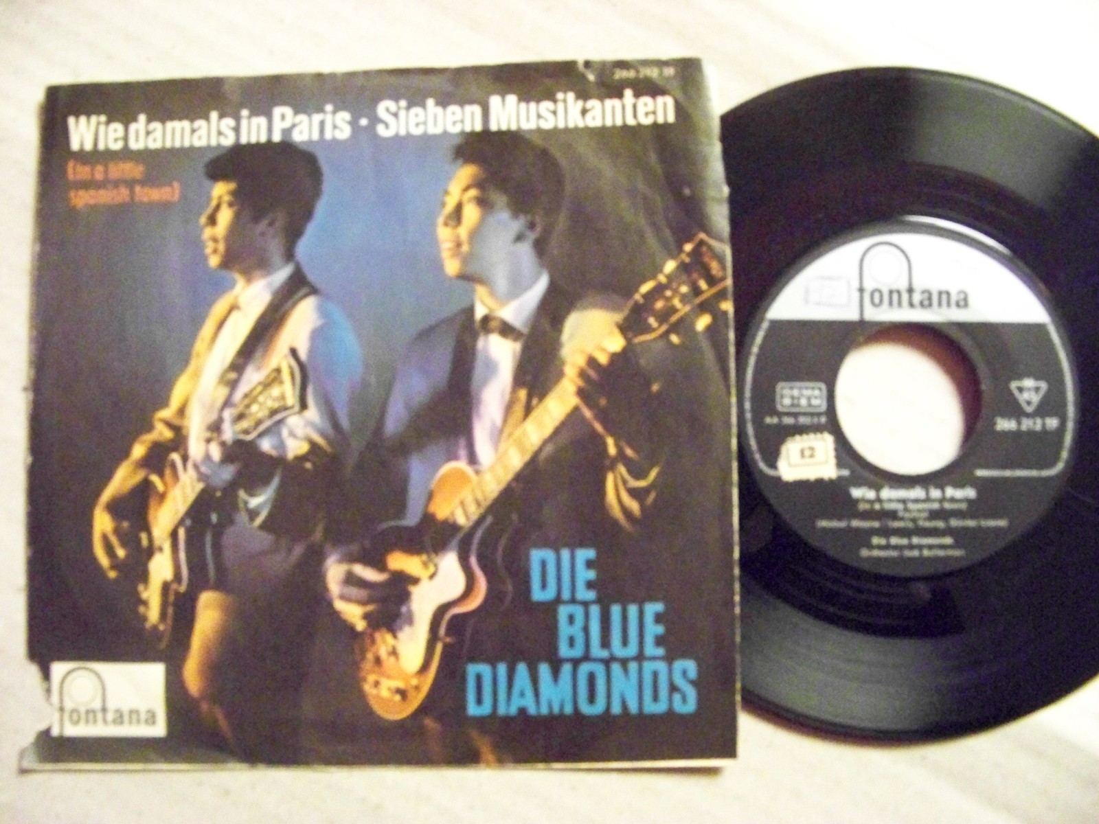 Die Blue Diamonds – Wie damals in Paris / Sieben Musikanten (Fontana Records, 266 212 TF)