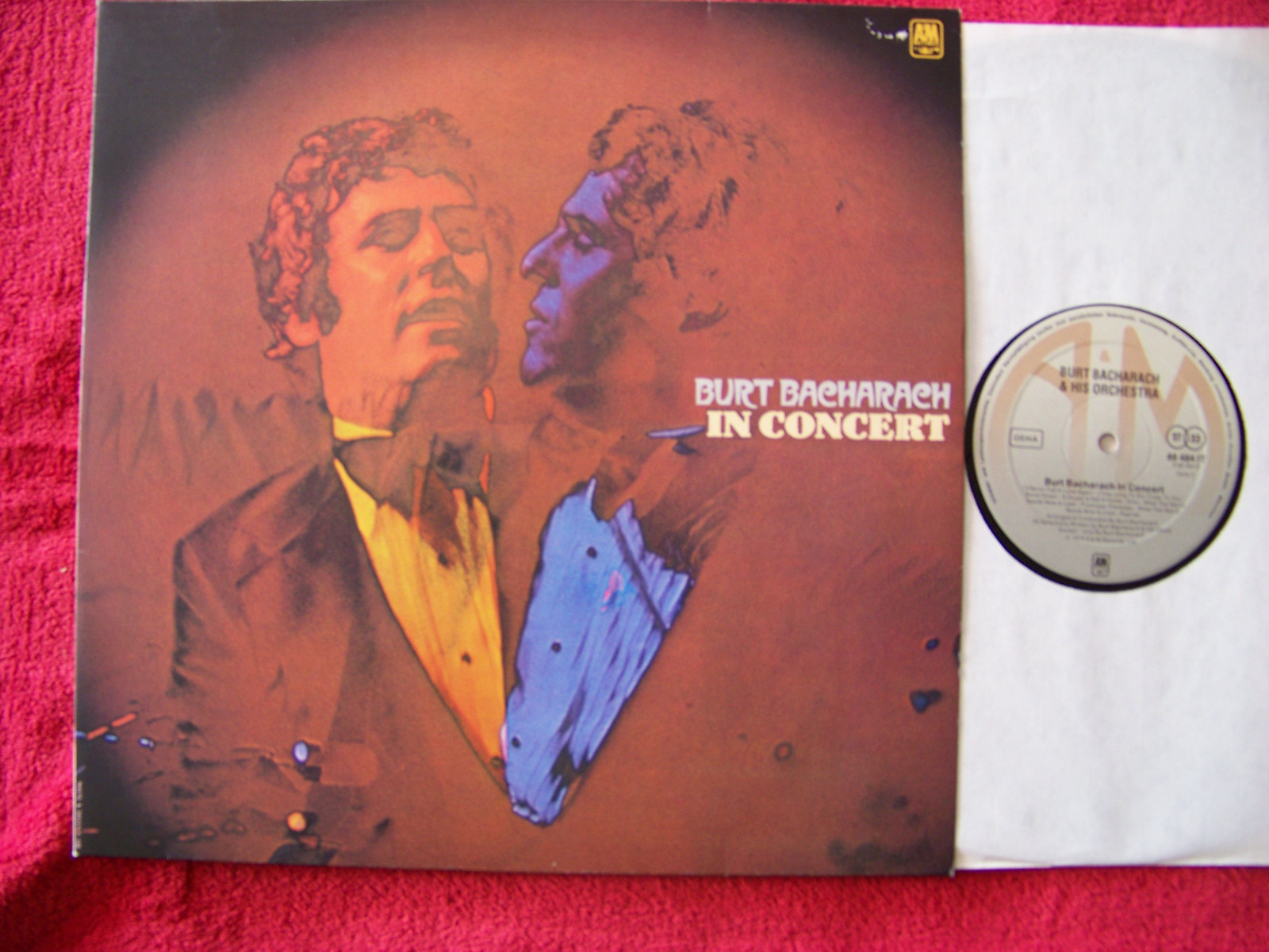 Burt Bacharach – In Concert: LP, A&M Records, 1974