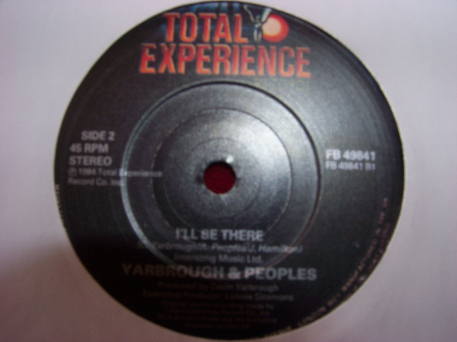 Yarbrough & Peoples – I wouldn´t lie / I´ll be there (UK, 1985, 7-Inch-Single), Bild 2