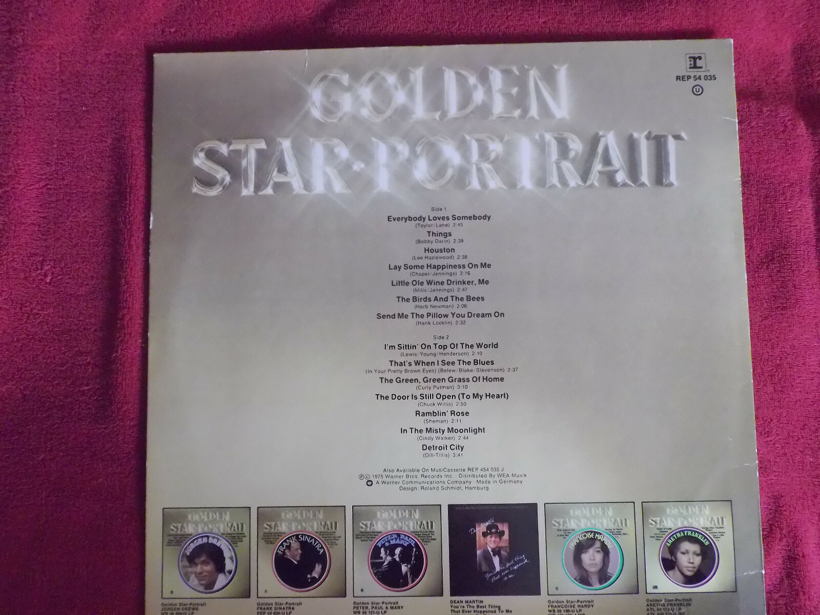 Dean Martin – Golden Star Portrait (LP, Reprise Records, REP 54035, 1975), Bild 2