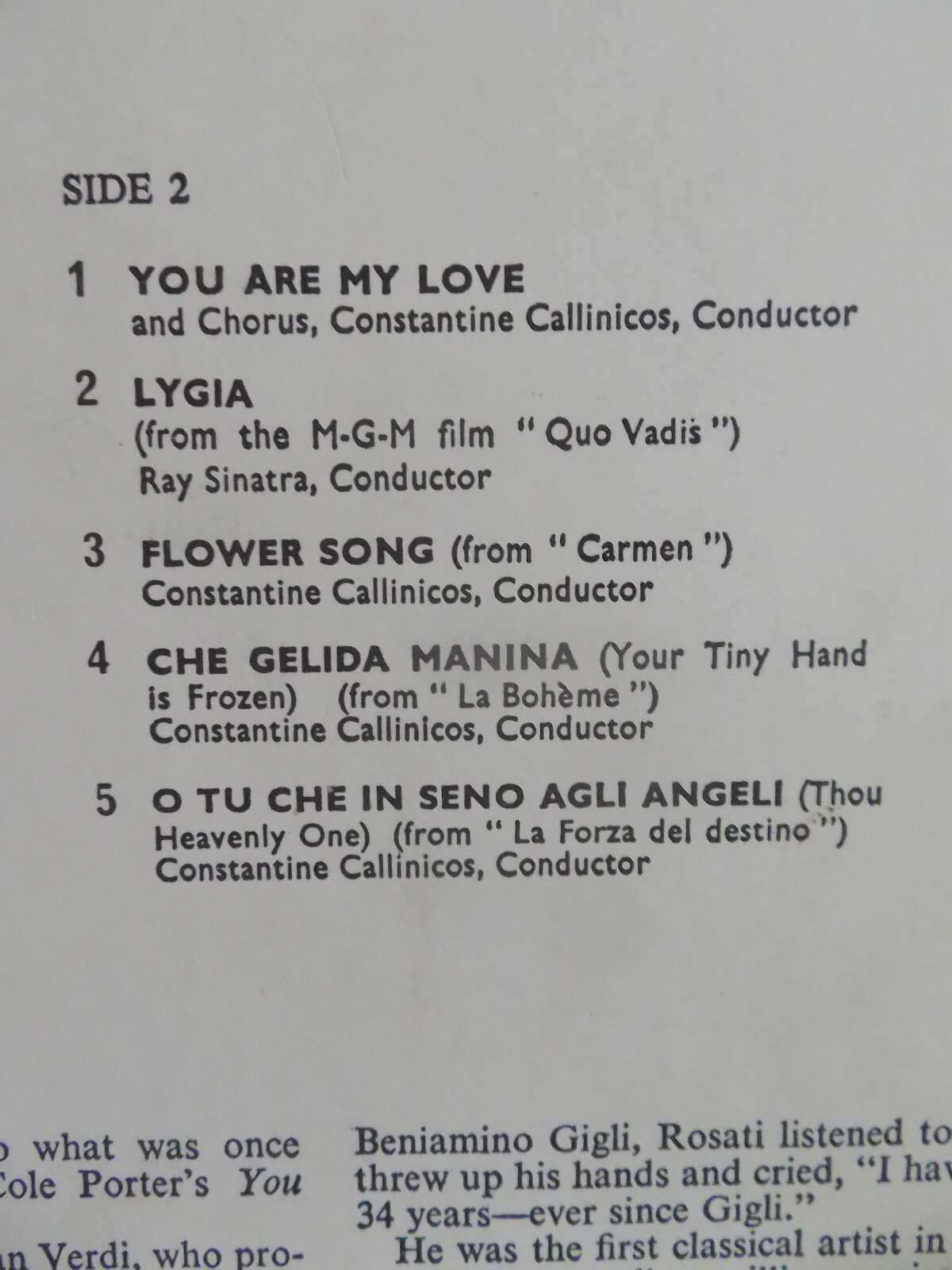 Mario Lanza – You do something to me | RCA Camden LP, Bild 4