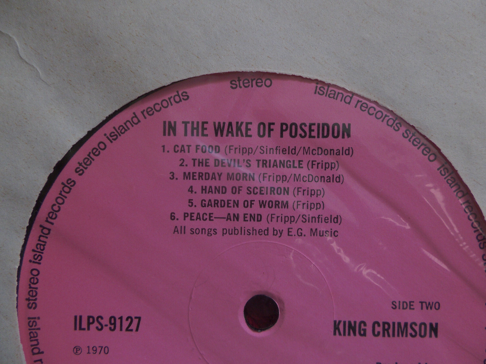 King Crimson – In the Wake of Poseidon | Island Records ILPS-9127, LP (1970), Bild 5
