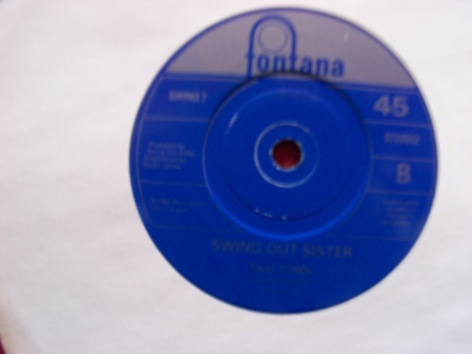 Swing Out Sister – Where in the world / Taxi town (Fontana, 1989), Bild 2