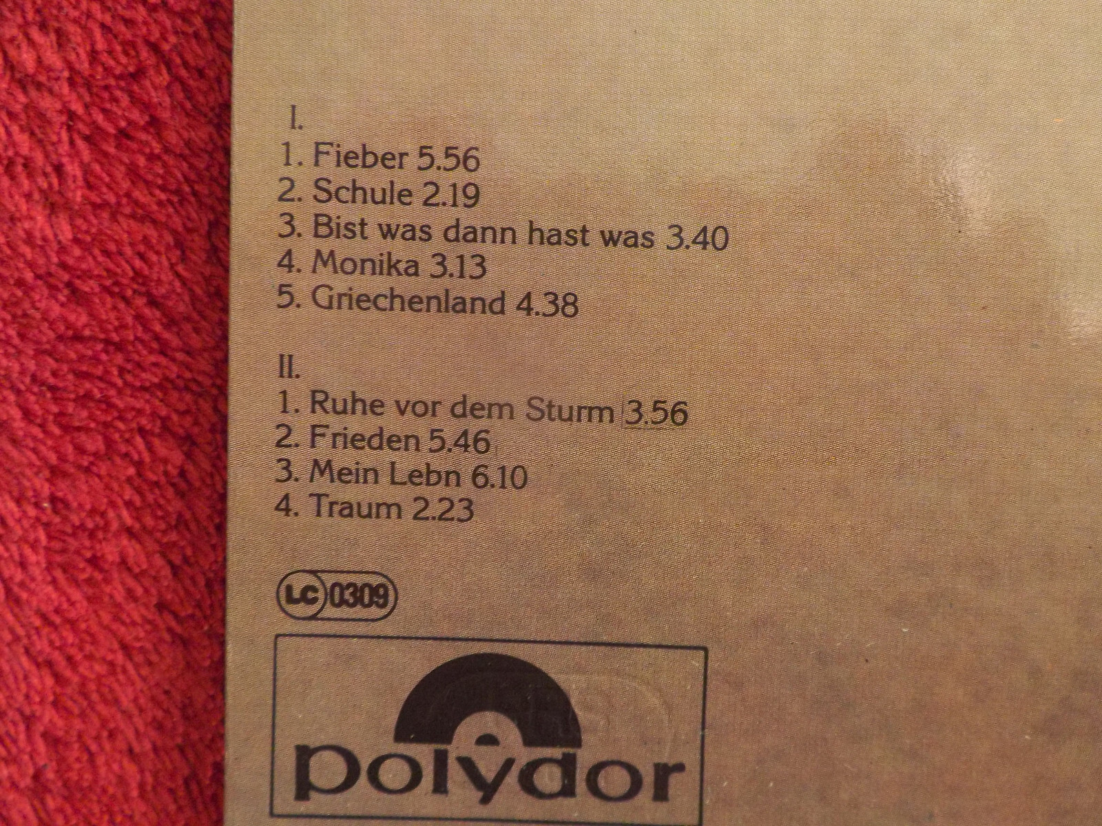 Georg Danzer – Ruhe vor dem Sturm, Polydor LP, Bild 3