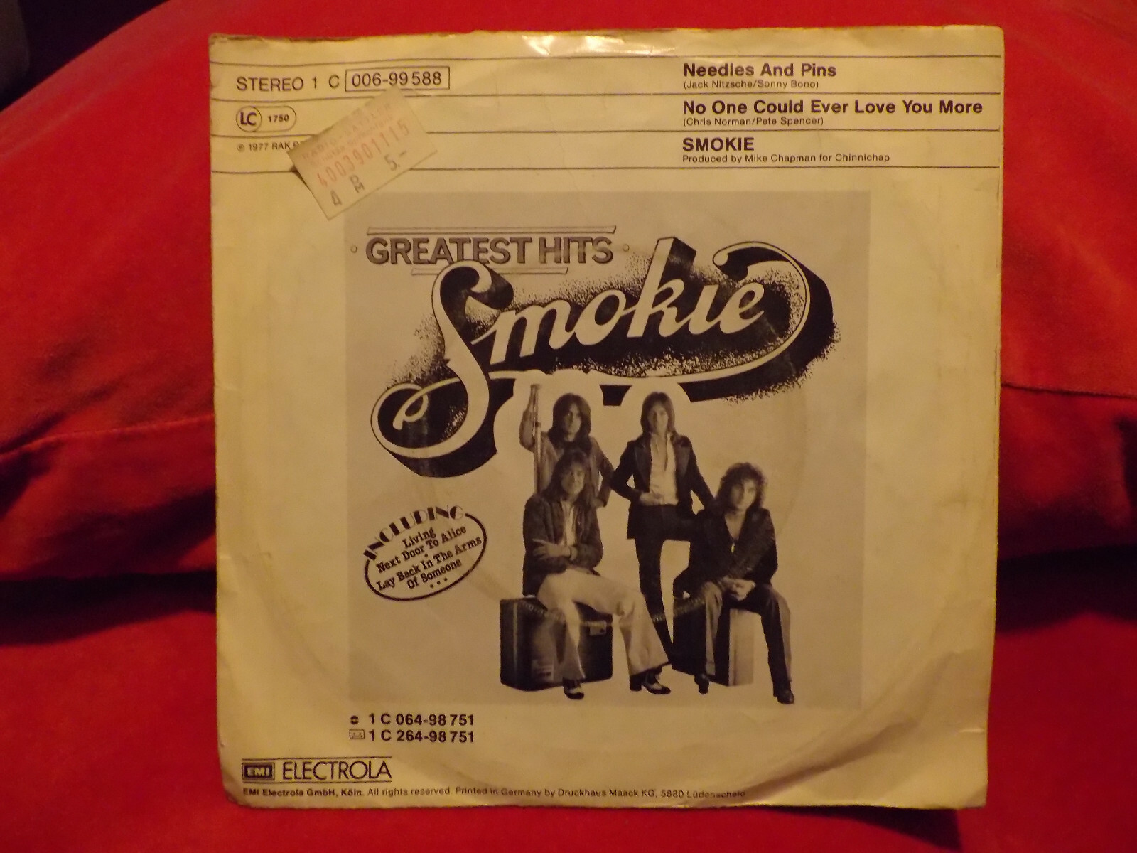 Smokie – Needles and pins / No one could ever love you more (Single), Bild 2