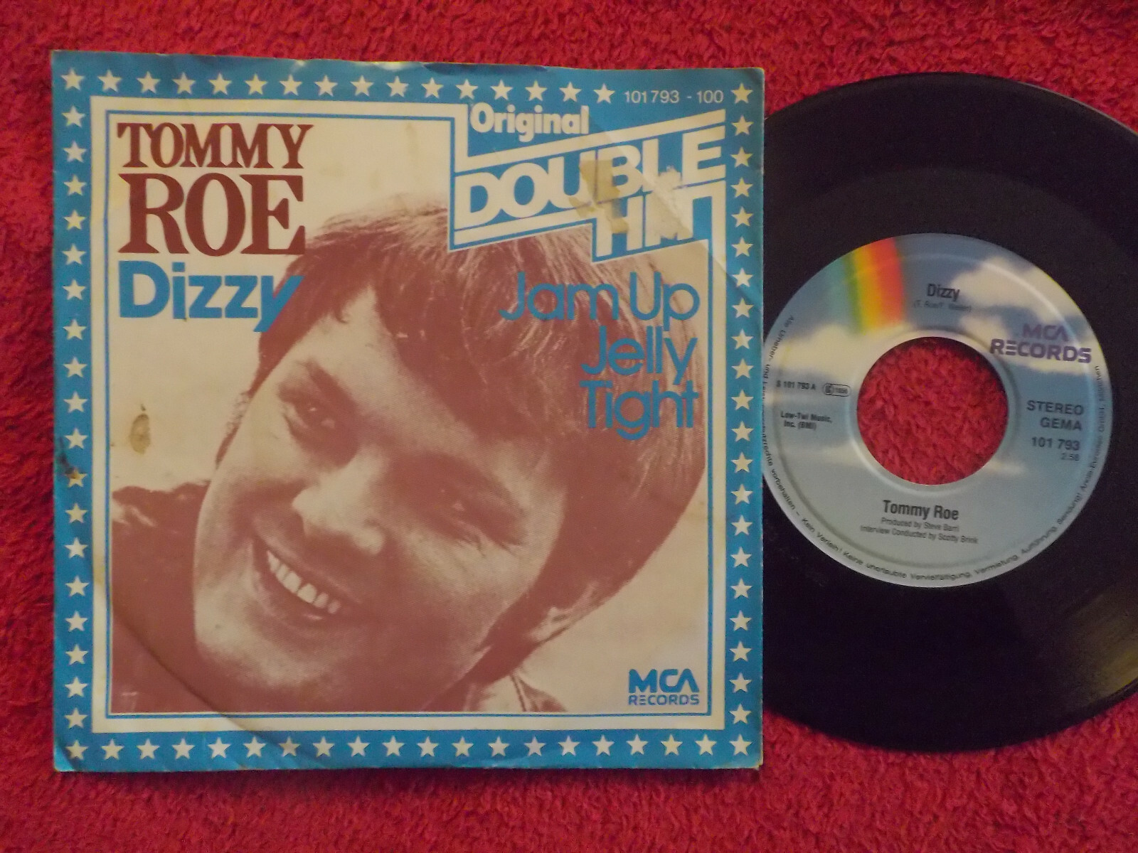 Tommy Roe – Dizzy / Jam up jelly tight (7-Inch-Single)