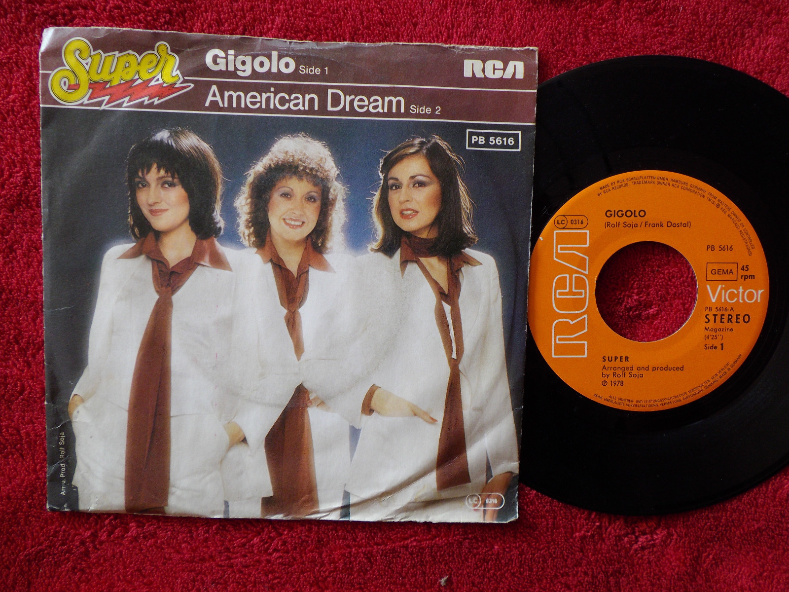 Super – Gigolo / American Dream | RCA Records, PB 5616, 1978