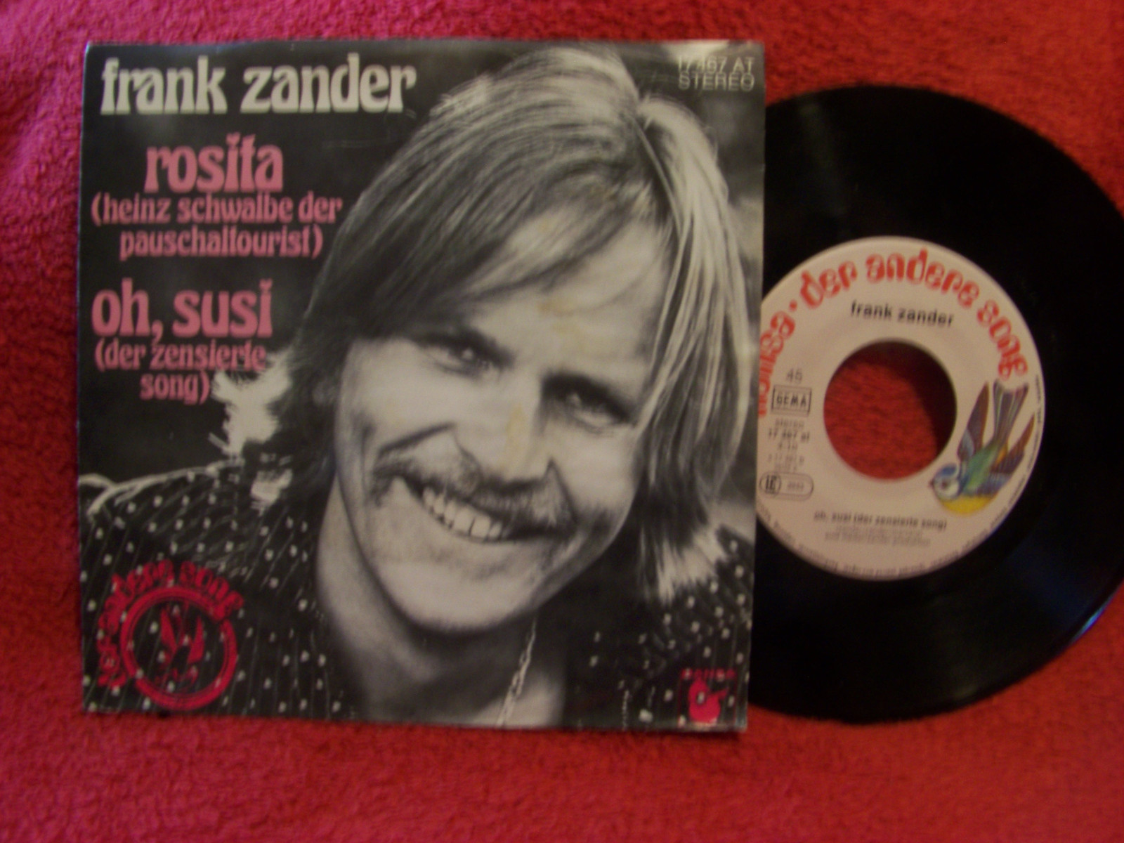 Frank Zander – Rosita / Oh, Susi | Hansa Records, 7"-Single