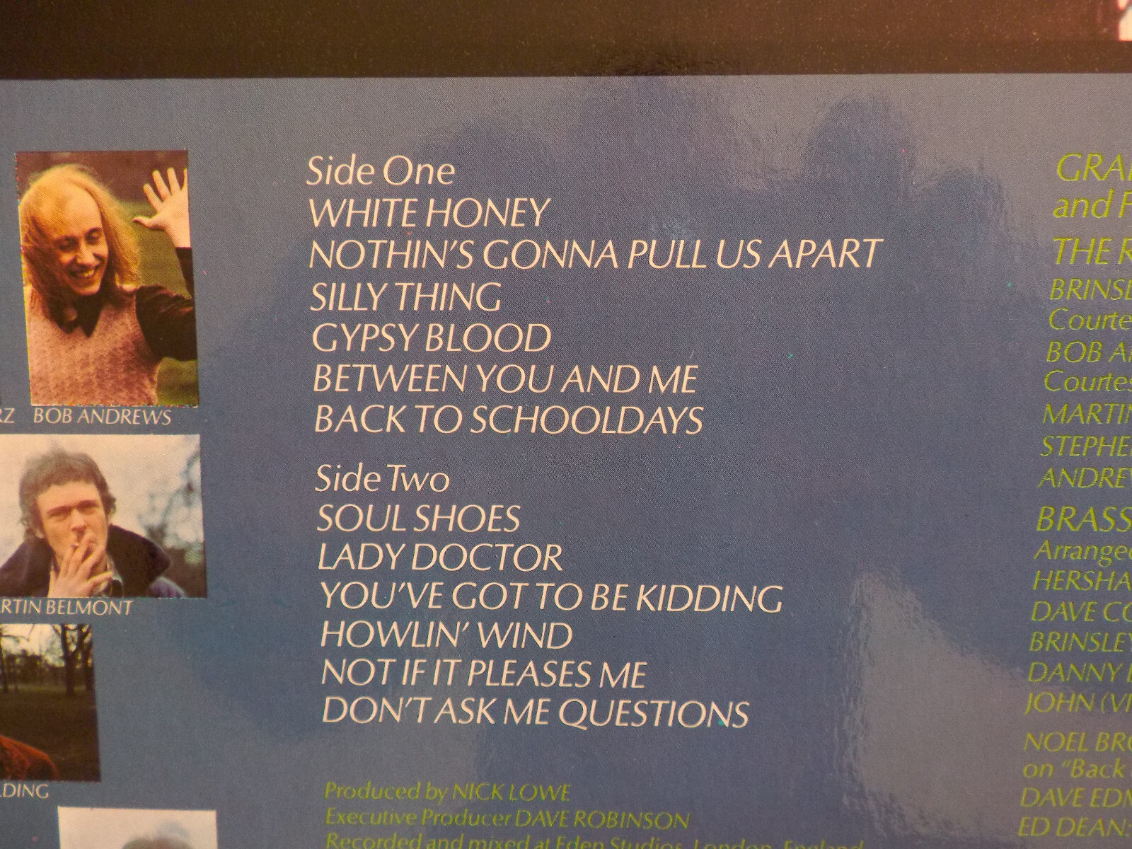Graham Parker & the Rumour – Howling Wind (LP, Vertigo, 1976), Bild 4