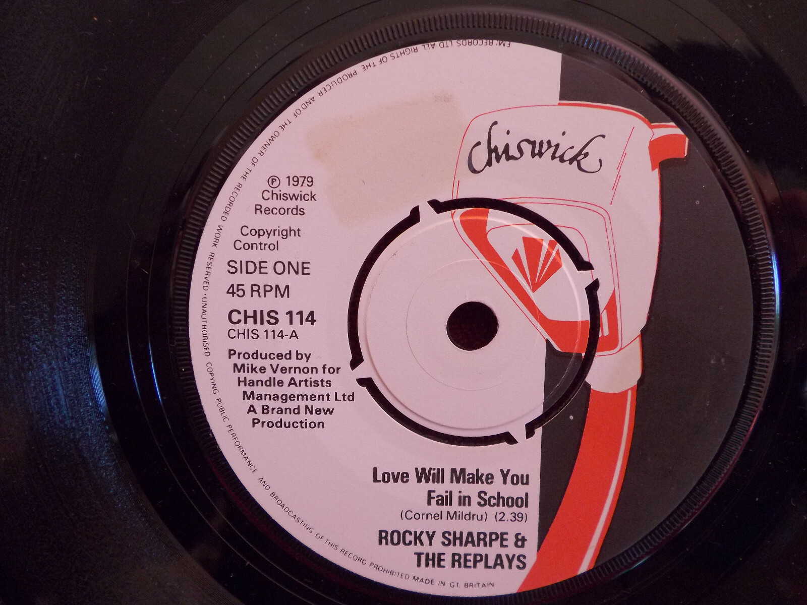Rocky Sharpe & the Replays – Love Will Make You Fail in School / A Girl Like You (7″ Single, 1979)