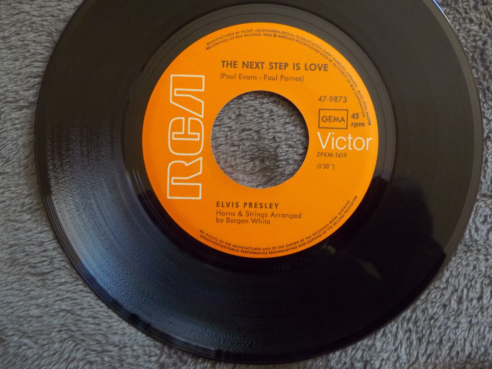 Elvis Presley – I´ve lost you / The next step is love (RCA Victor, 47-9873), Bild 2