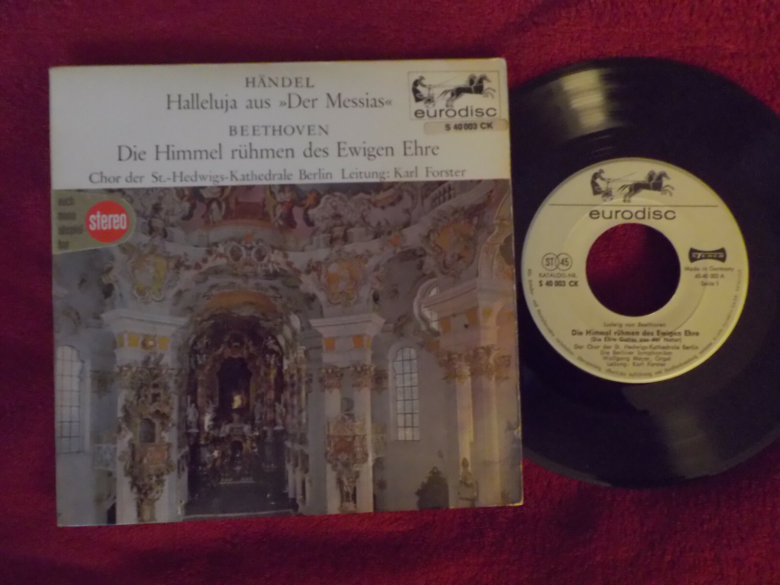Beethoven / Händel – Die Himmel rühmen des Ewigen Ehre / Halleluja (Eurodisc Records)