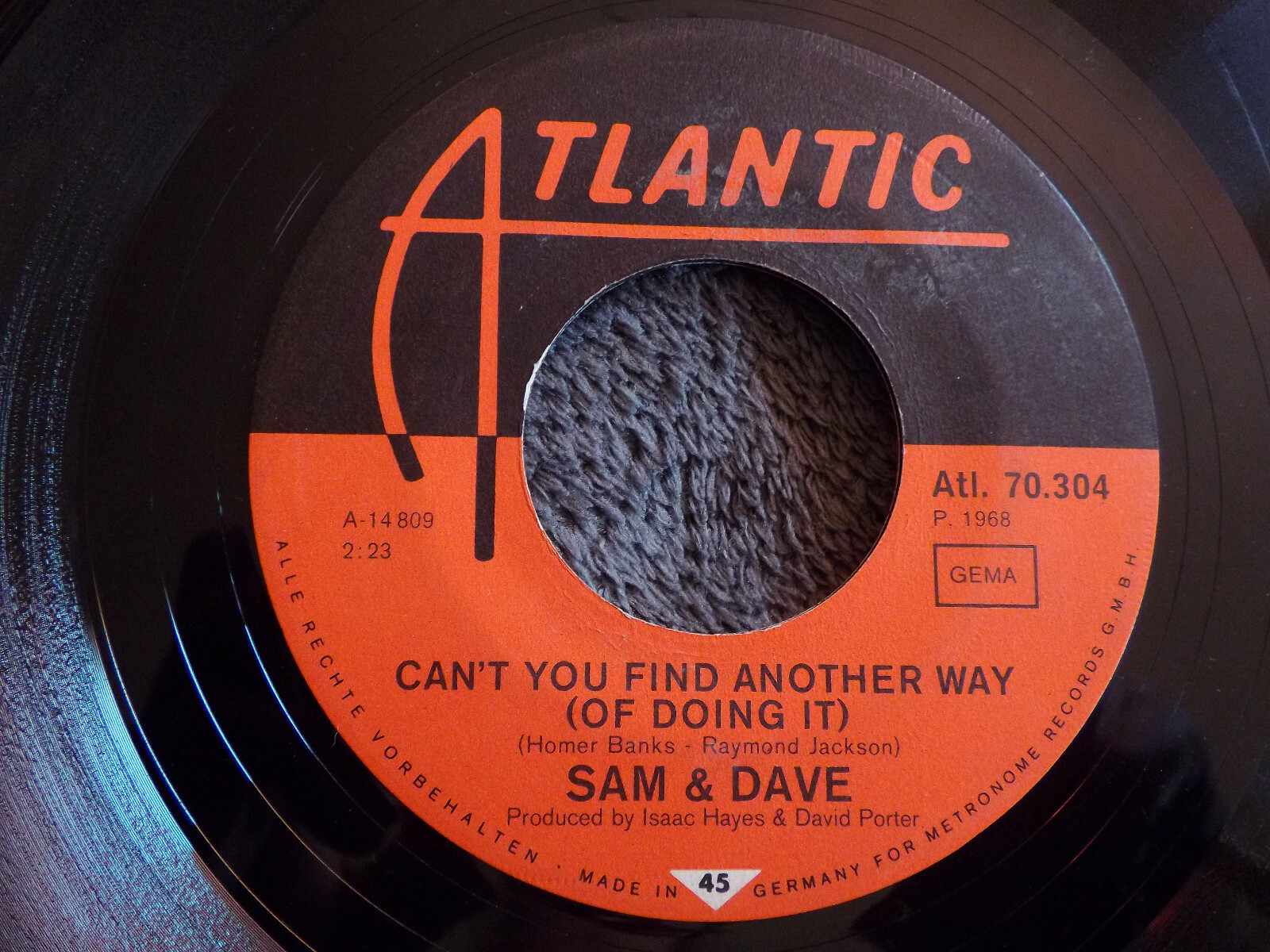 Sam & Dave – Can´t you find another way / Still is the night (Atlantic Records, Atl. 70.304, Deutschland, 1968)